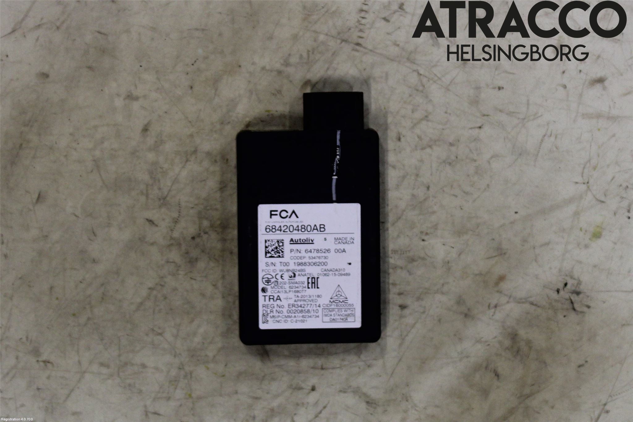 Jeep COMPASS Sensor Aktivt Kollisionsskydd