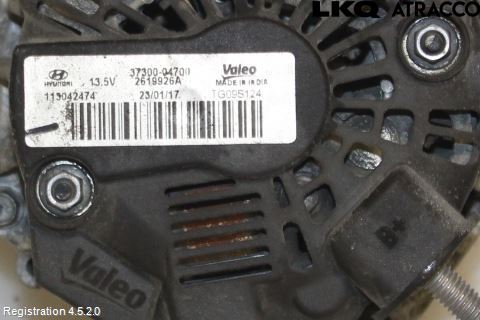 Hyundai i10 BA 17-20 Generator