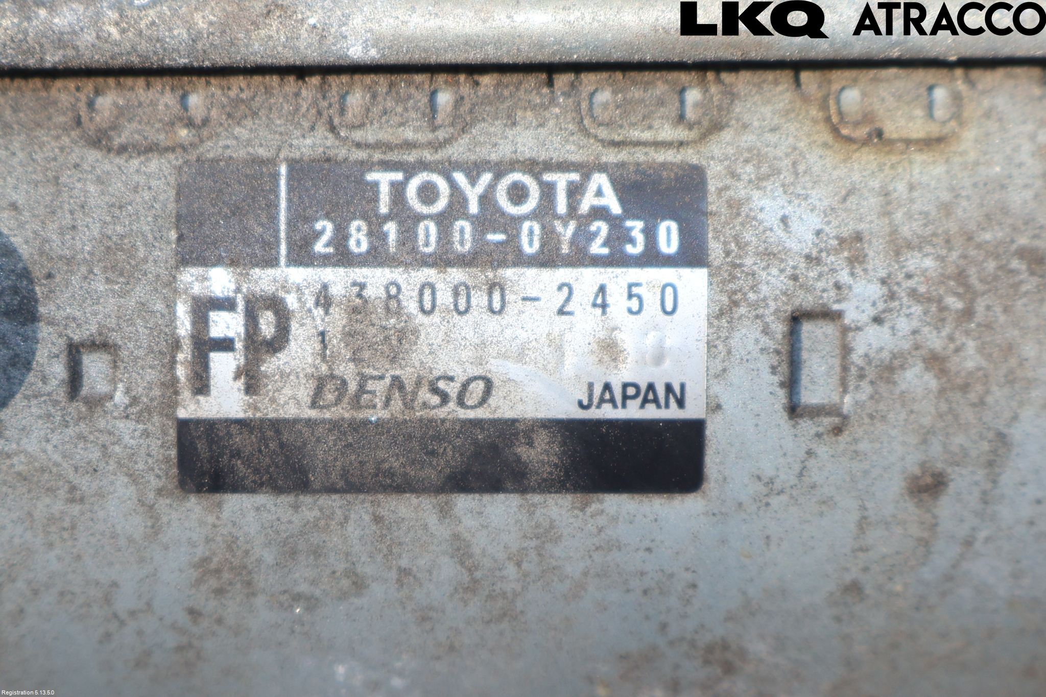 Toyota AURIS 13-19 Startmotor