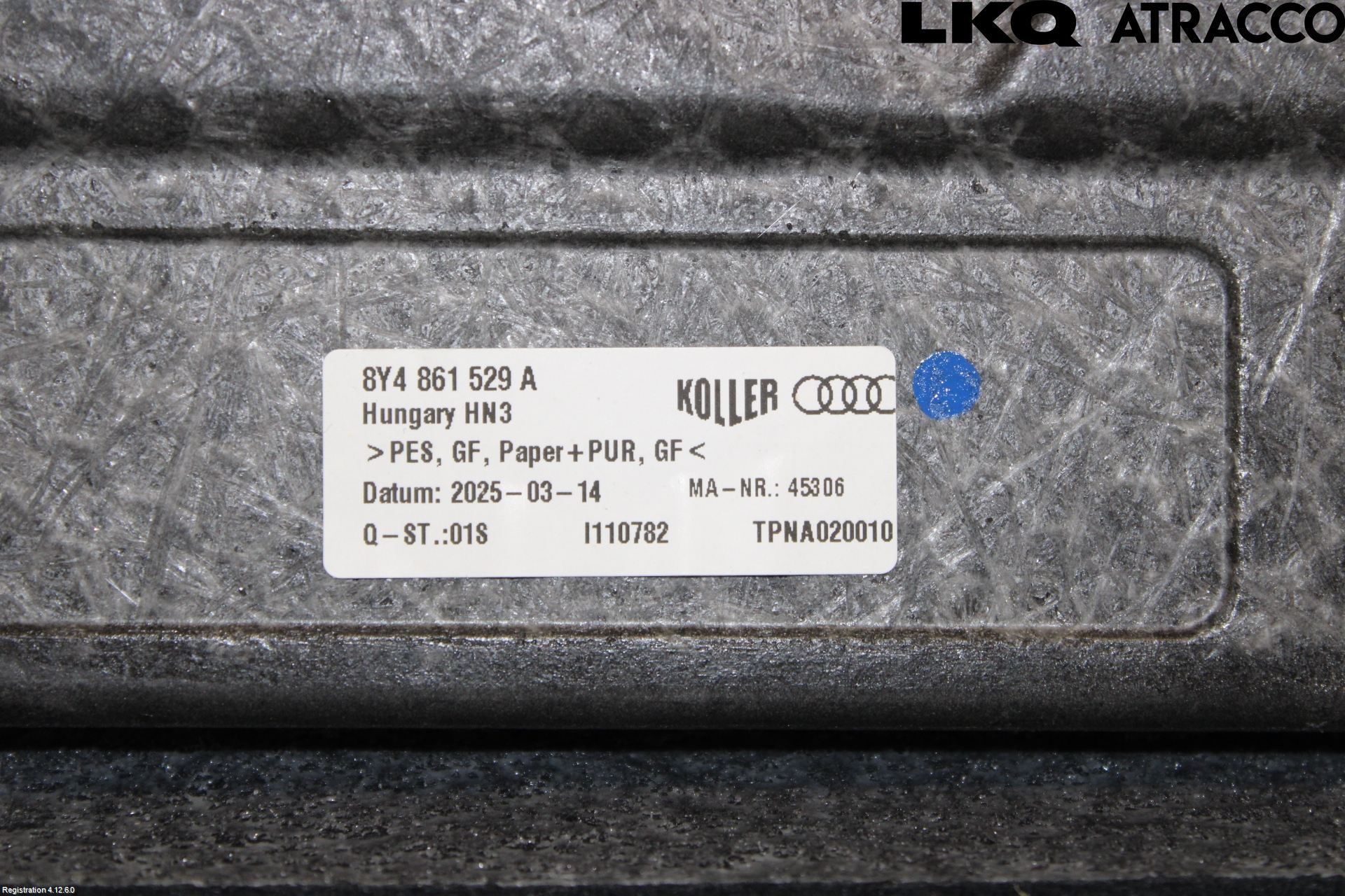 Audi A3/S3 8Y 21- Bagage Golv