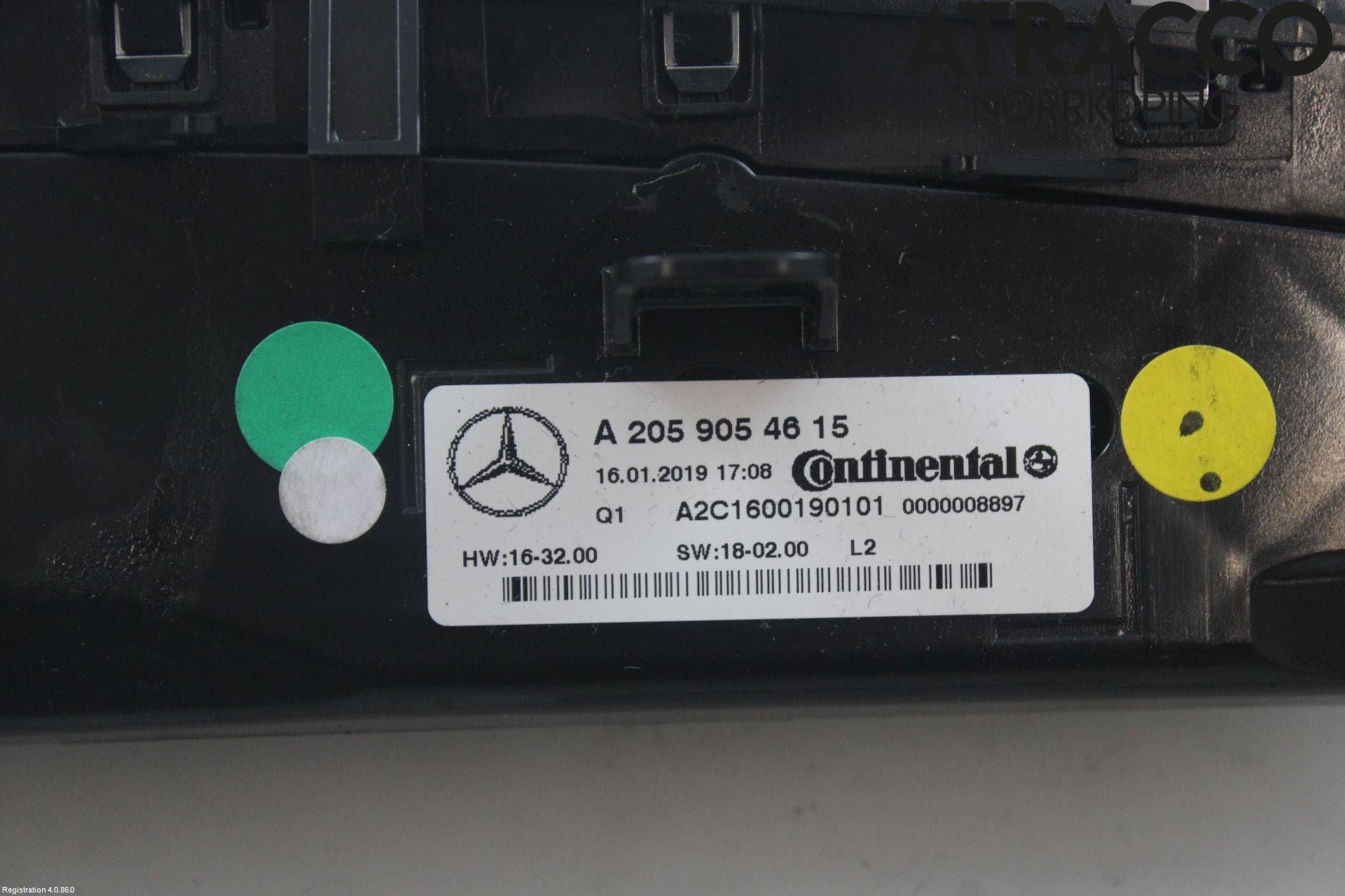 MB GLC-KLASS (X253/C253) 15-22 Värmereglage