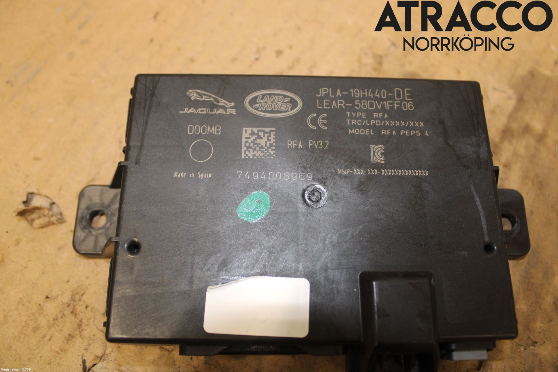 Jaguar I-PACE 18- Styrenhet Billarm