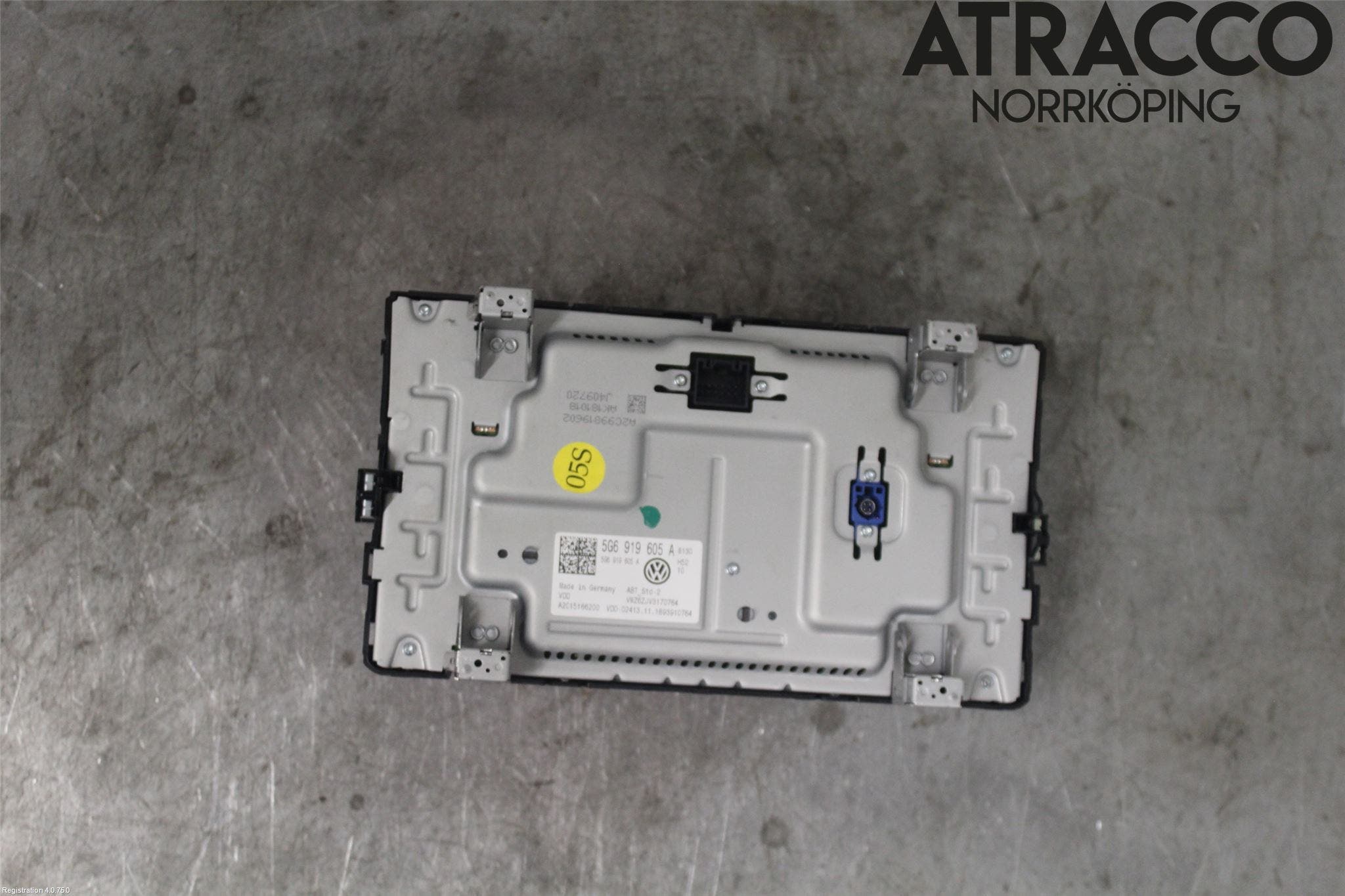 Volkswagen VW GOLF / E-GOLF VII 13-20 Multifunktionsdisplay