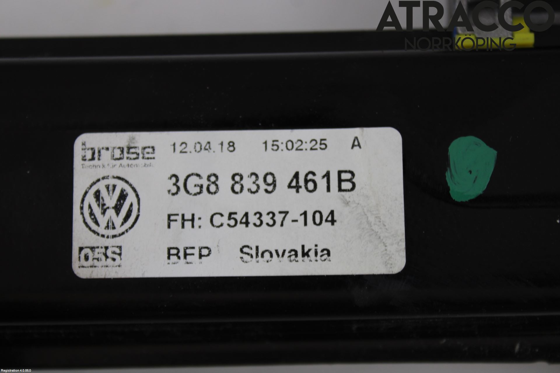 Volkswagen VW ARTEON 17- Fönsterhiss El Kompl