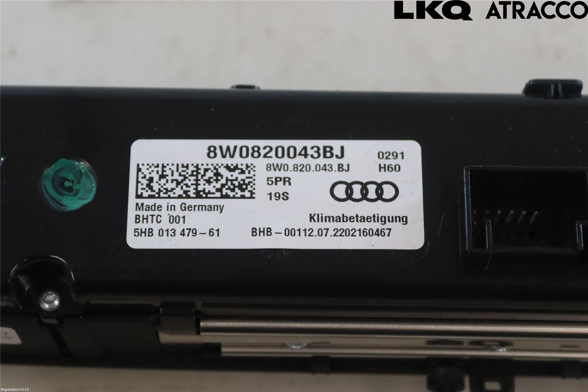 Audi A4/S4 B9 20- Värmereglage