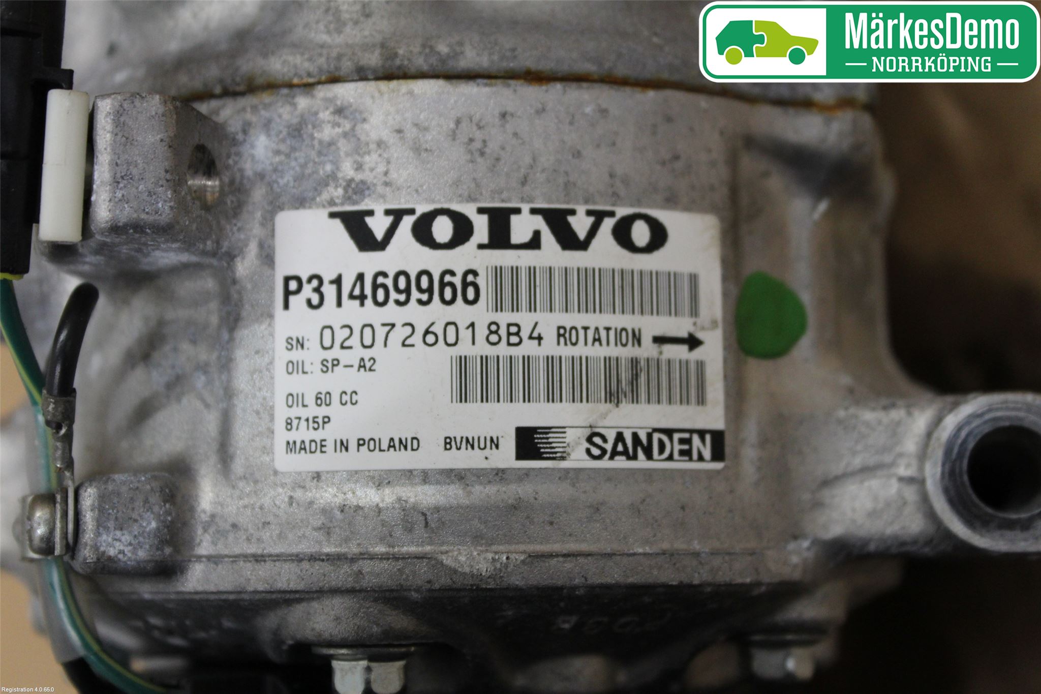 Volvo V40 CROSS COUNTRY 13-19 Ac Kompressor
