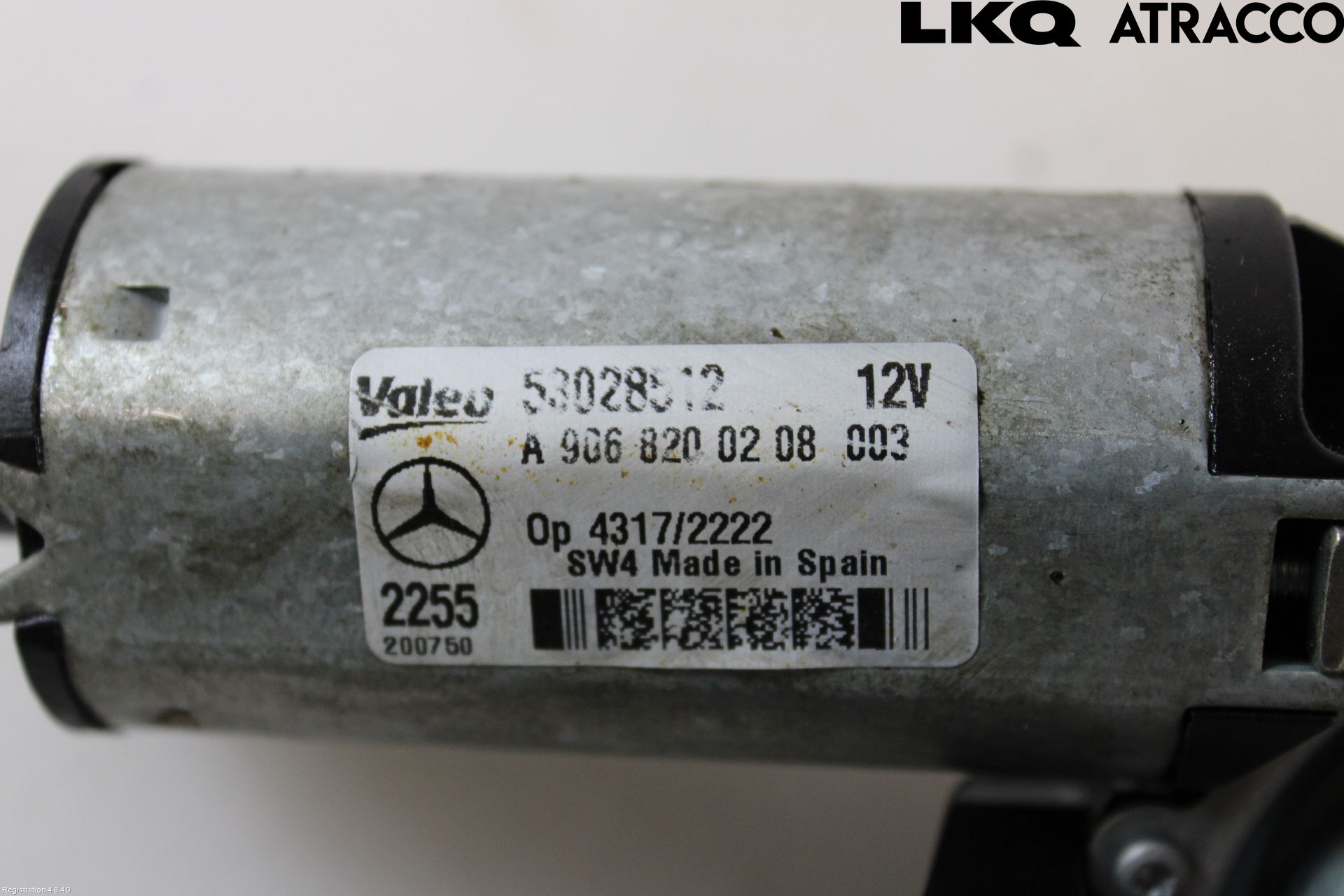 Mercedes-Benz MB SPRINTER (W906) 06-18 Torkarmotor Baklucka