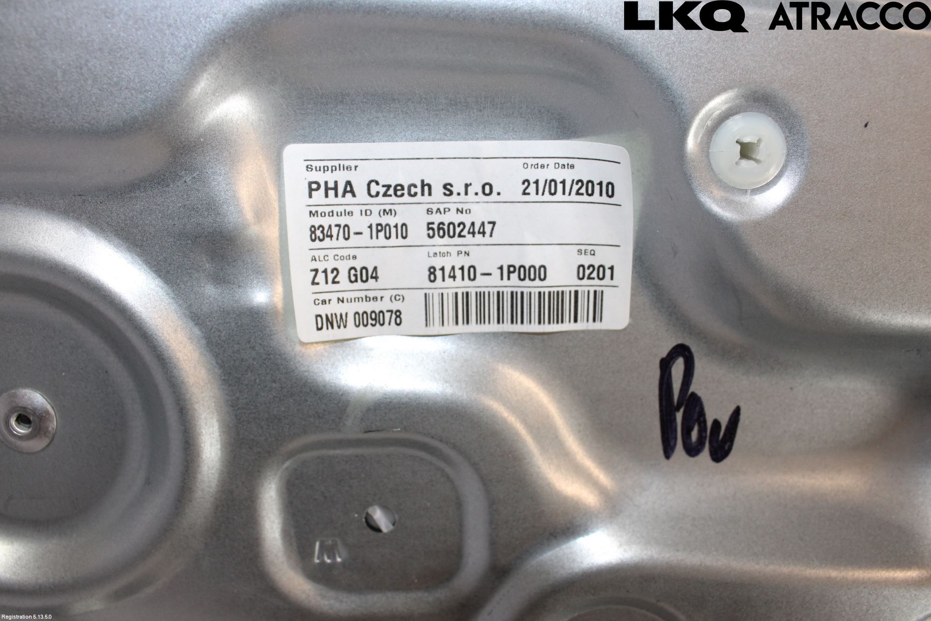 Kia VENGA 10-19 Fönsterhiss El Kompl