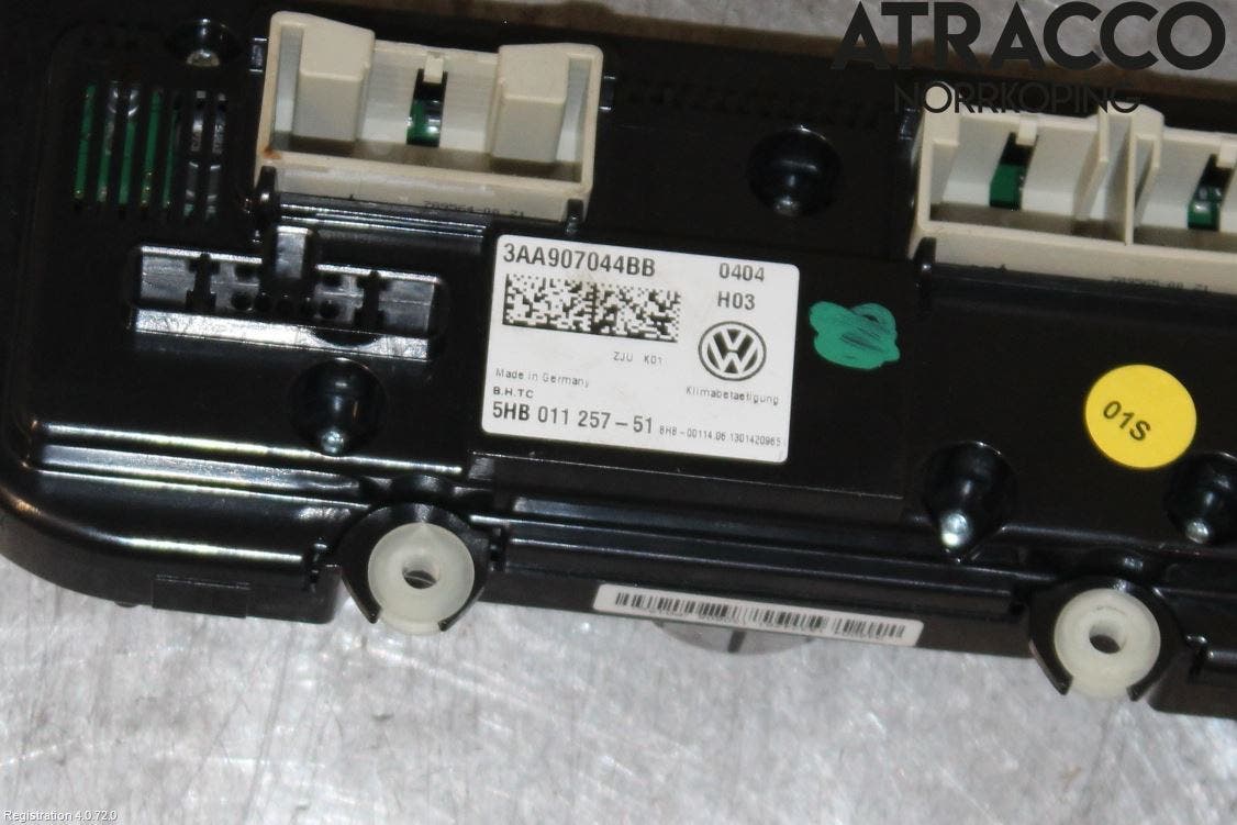 Volkswagen VW TOURAN 10-15 Värmereglage