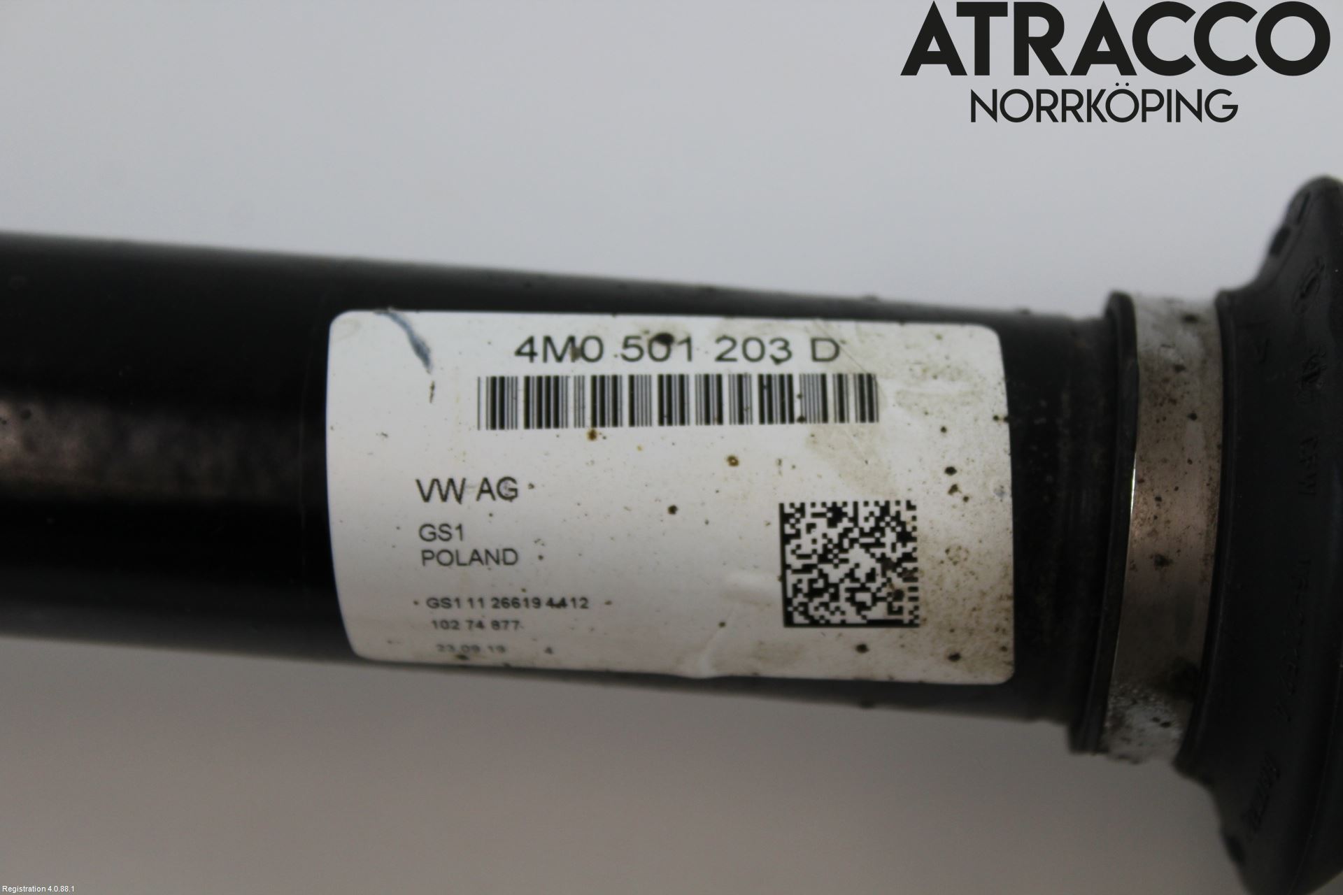 Volkswagen VW TOUAREG CR 18- Drivaxel Bak Vänster