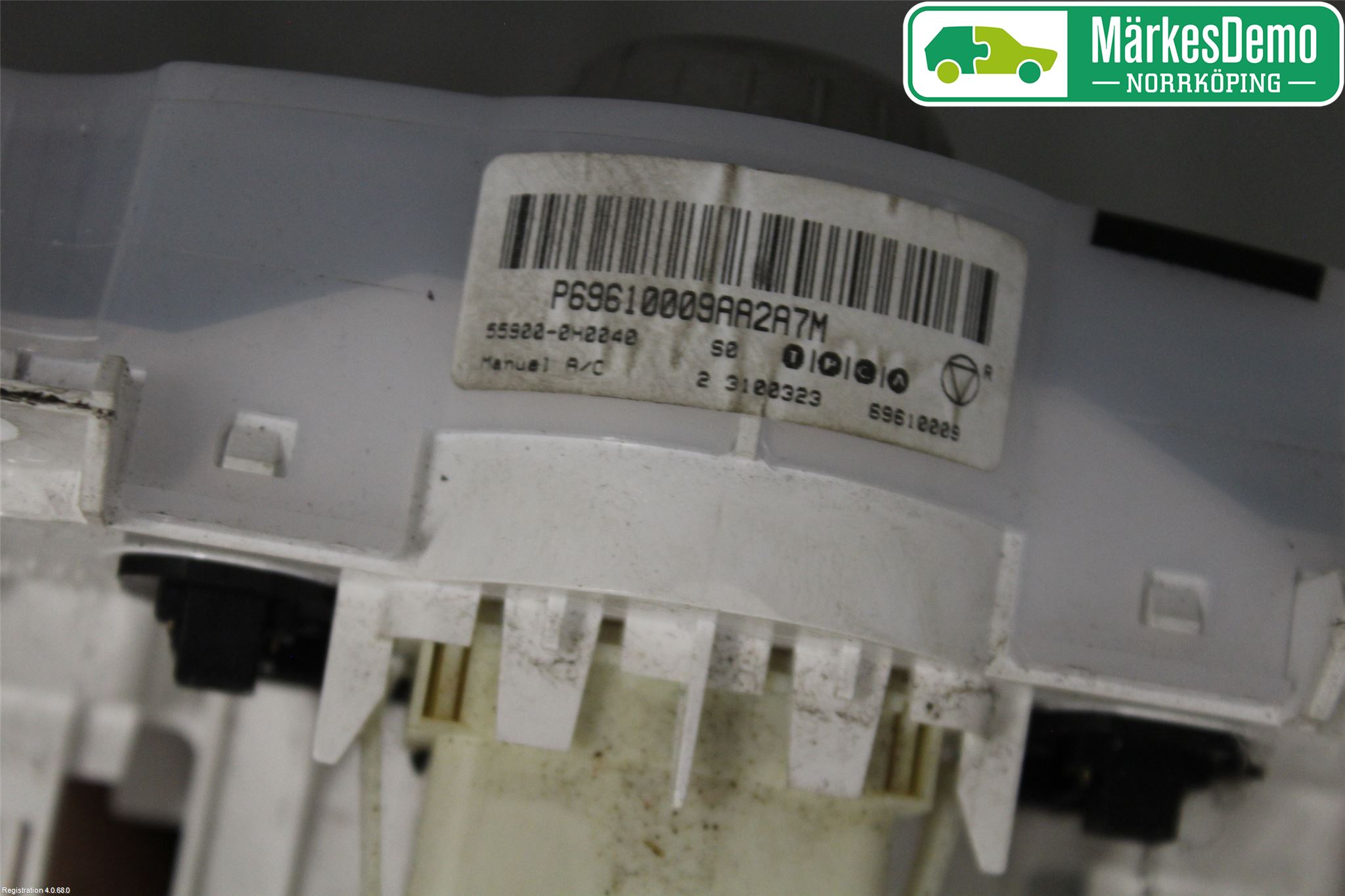 Toyota AYGO 06-14 Värmereglage