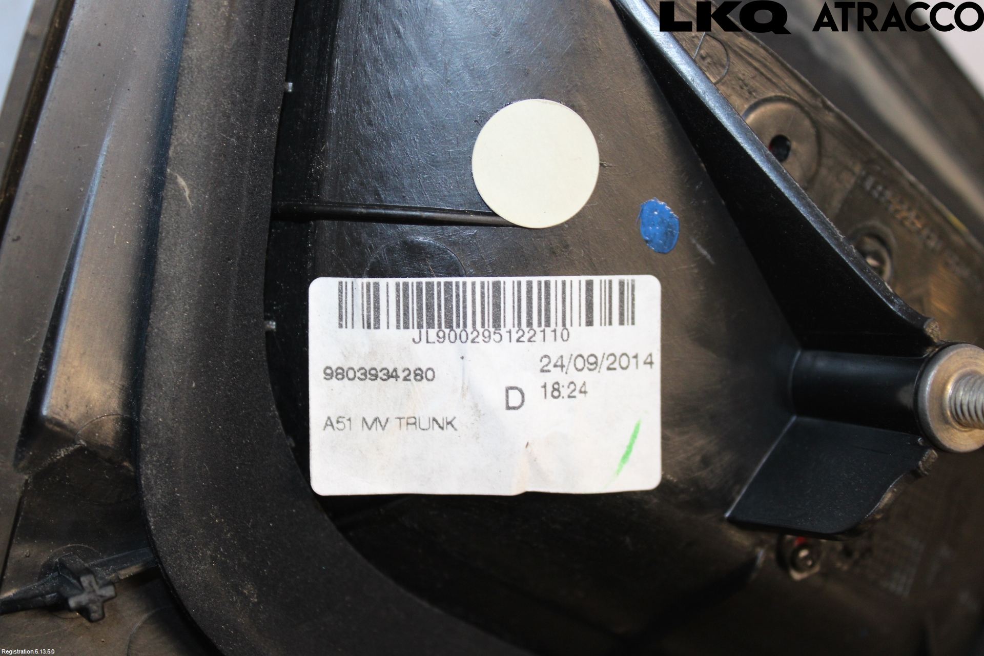 Citroen C3 10-17 Bakljus Lucka Hö