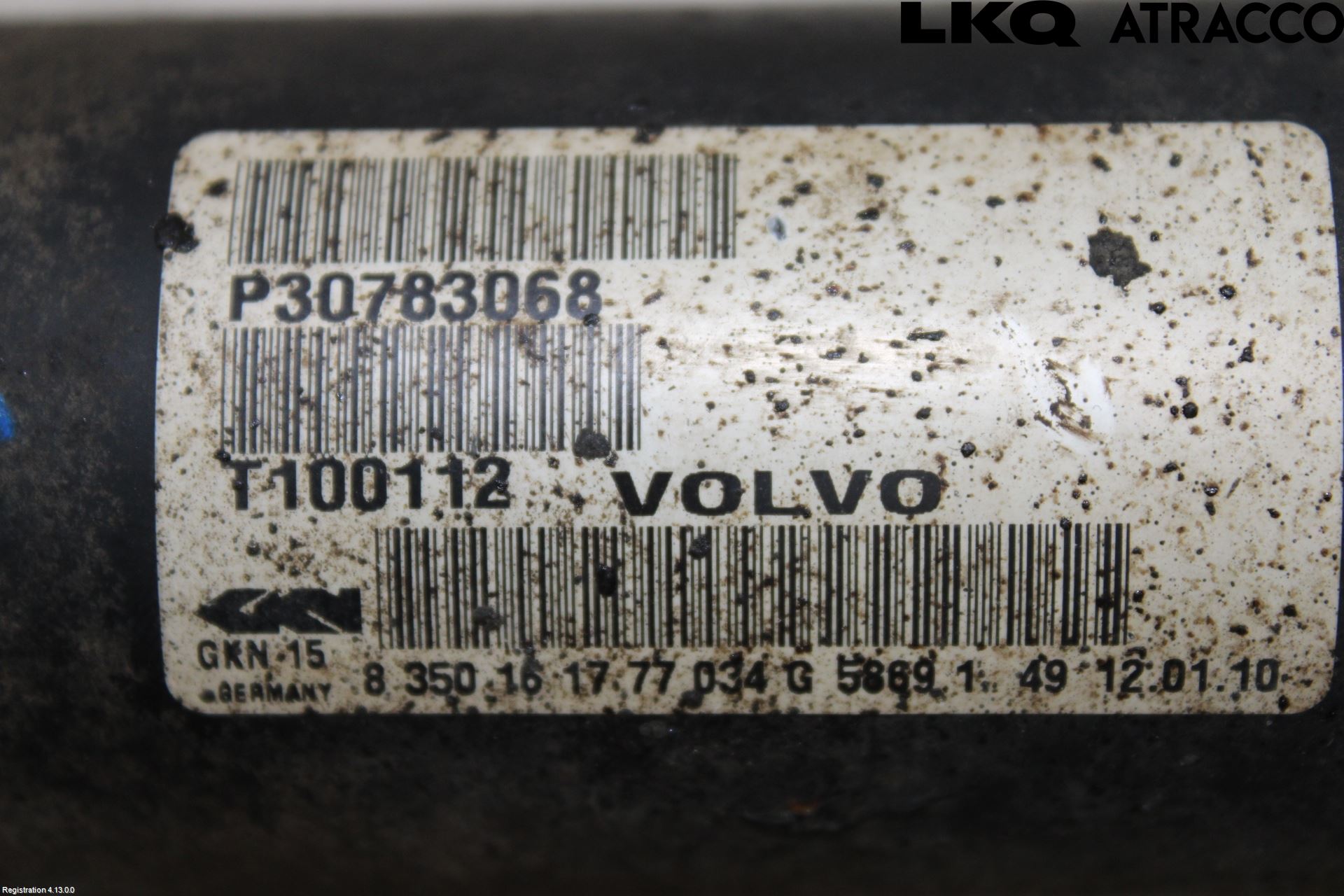 Volvo XC60 09-13 Drivaxel Fram Vänster
