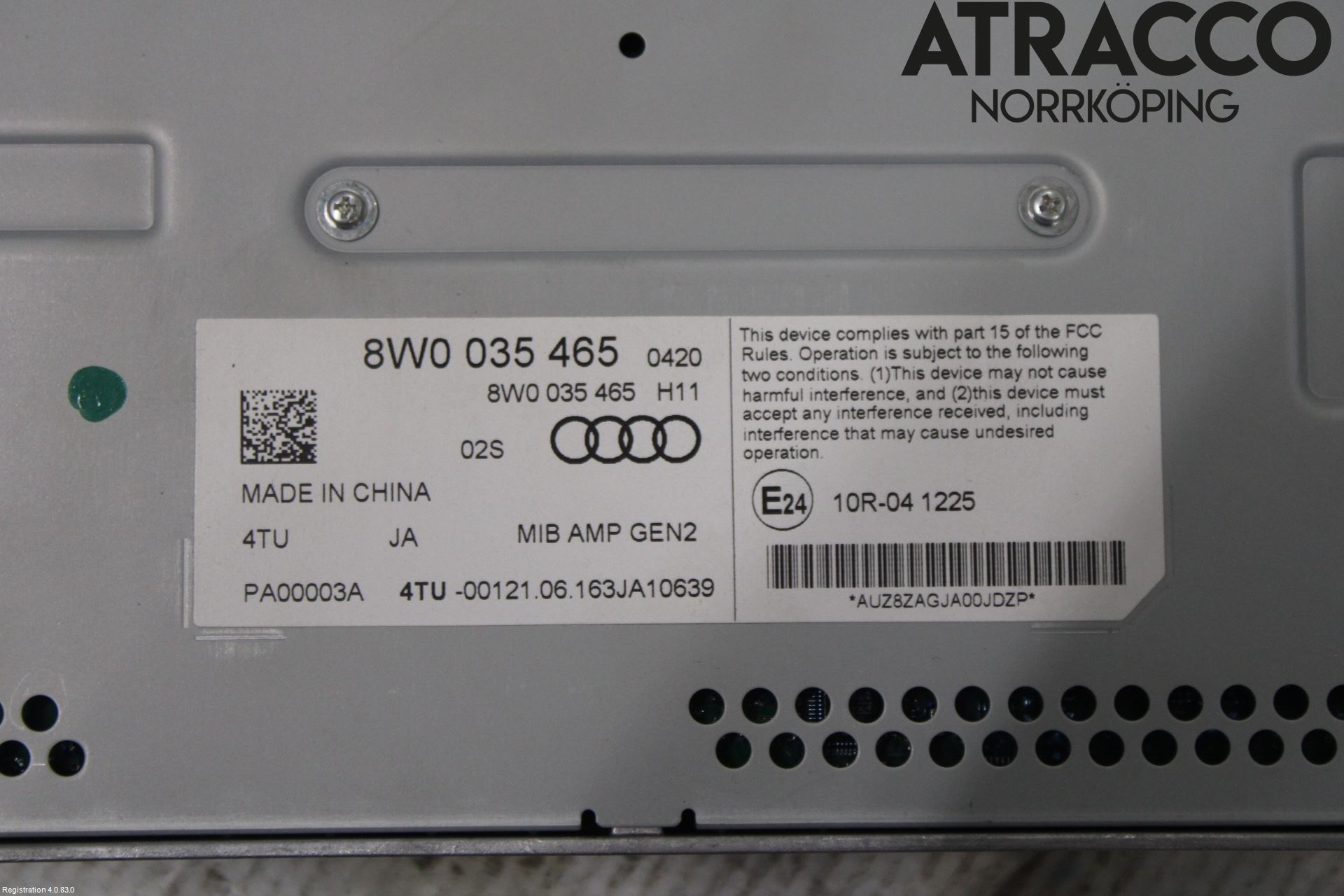 Audi A4/S4 B9 16-19 Radio-Stereo Förstärkare