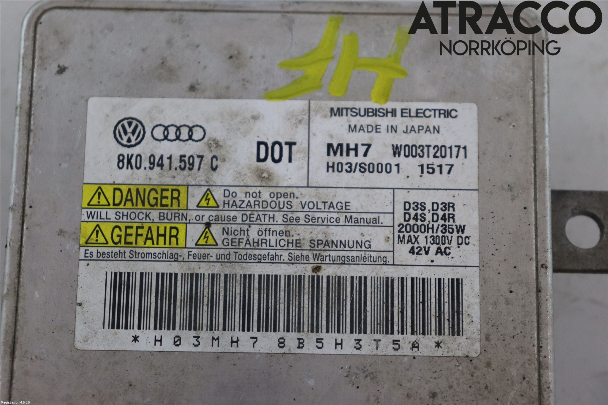 Audi A3/S3 05-13 Styrenhet Strålkastare