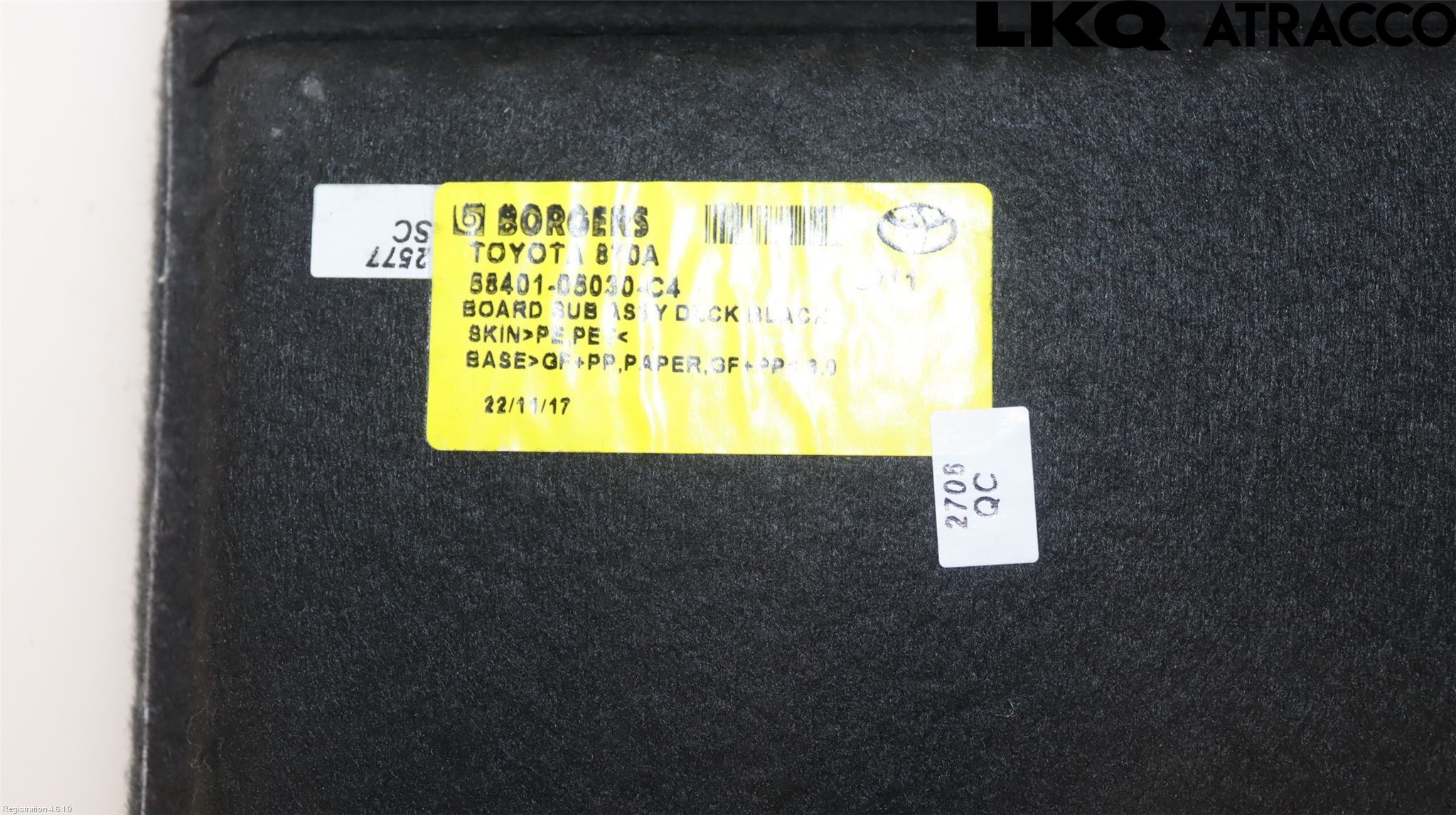Toyota AVENSIS 16-18 Bagage Golv