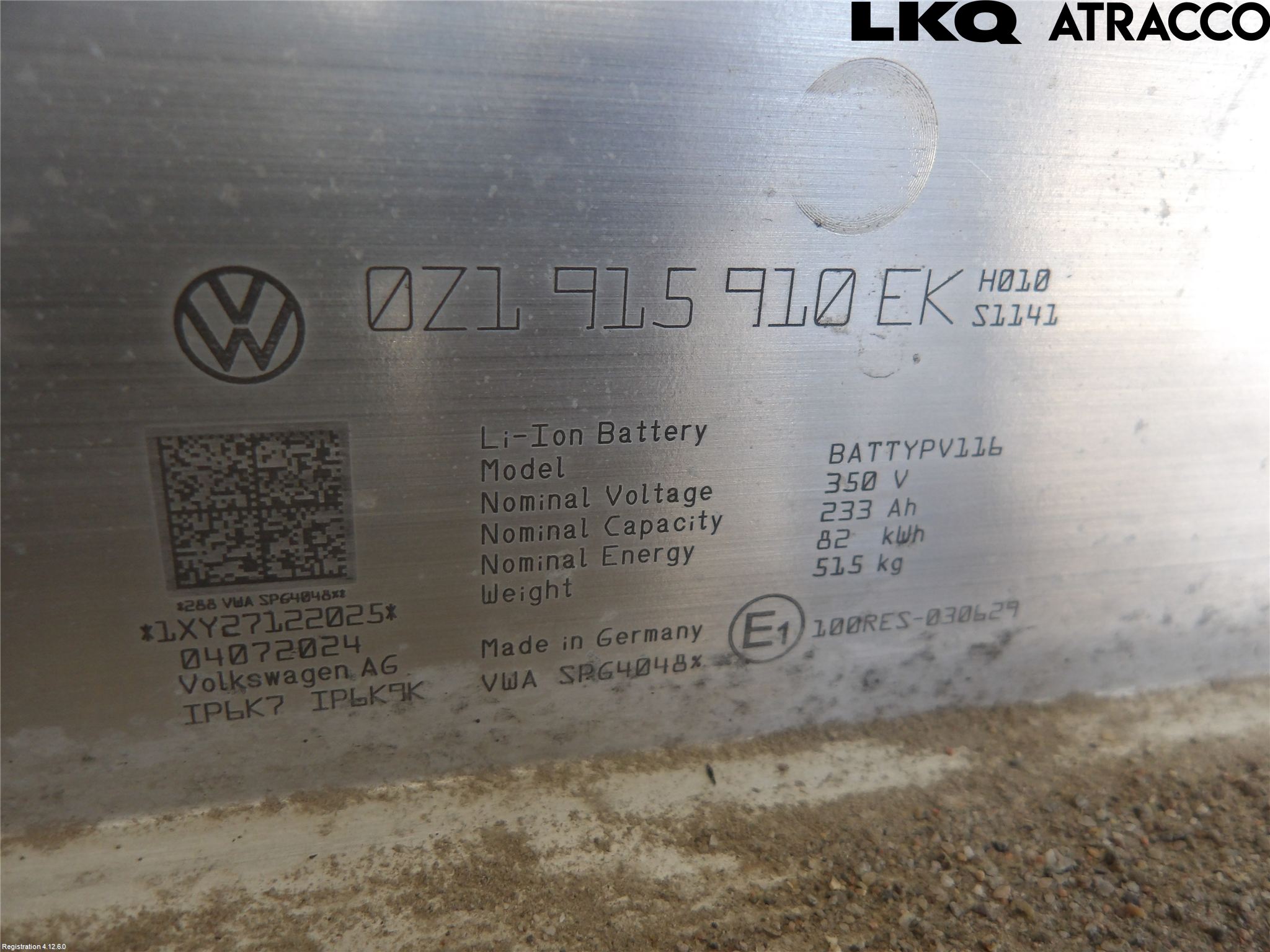 Volkswagen VW ID.7/TOURER 24- Batteri Högspänning