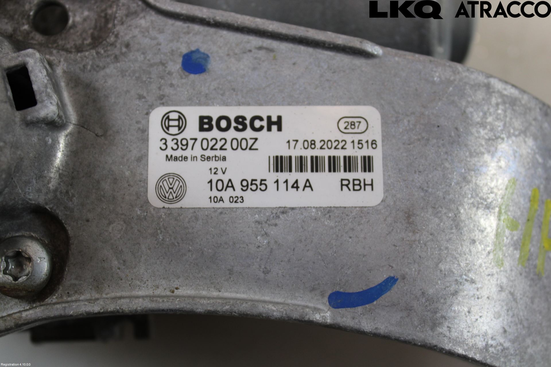 Volkswagen VW ID.3 21- Torkarmotor Vindruta