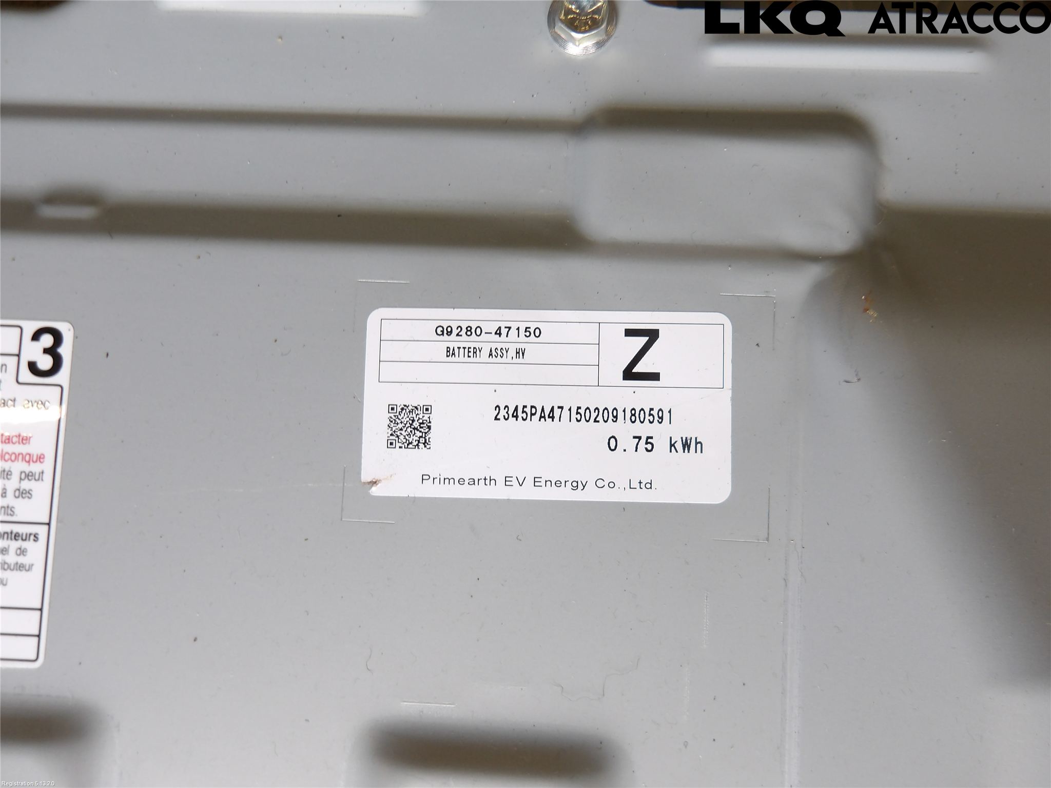 Toyota COROLLA 19- Batteri Högspänning