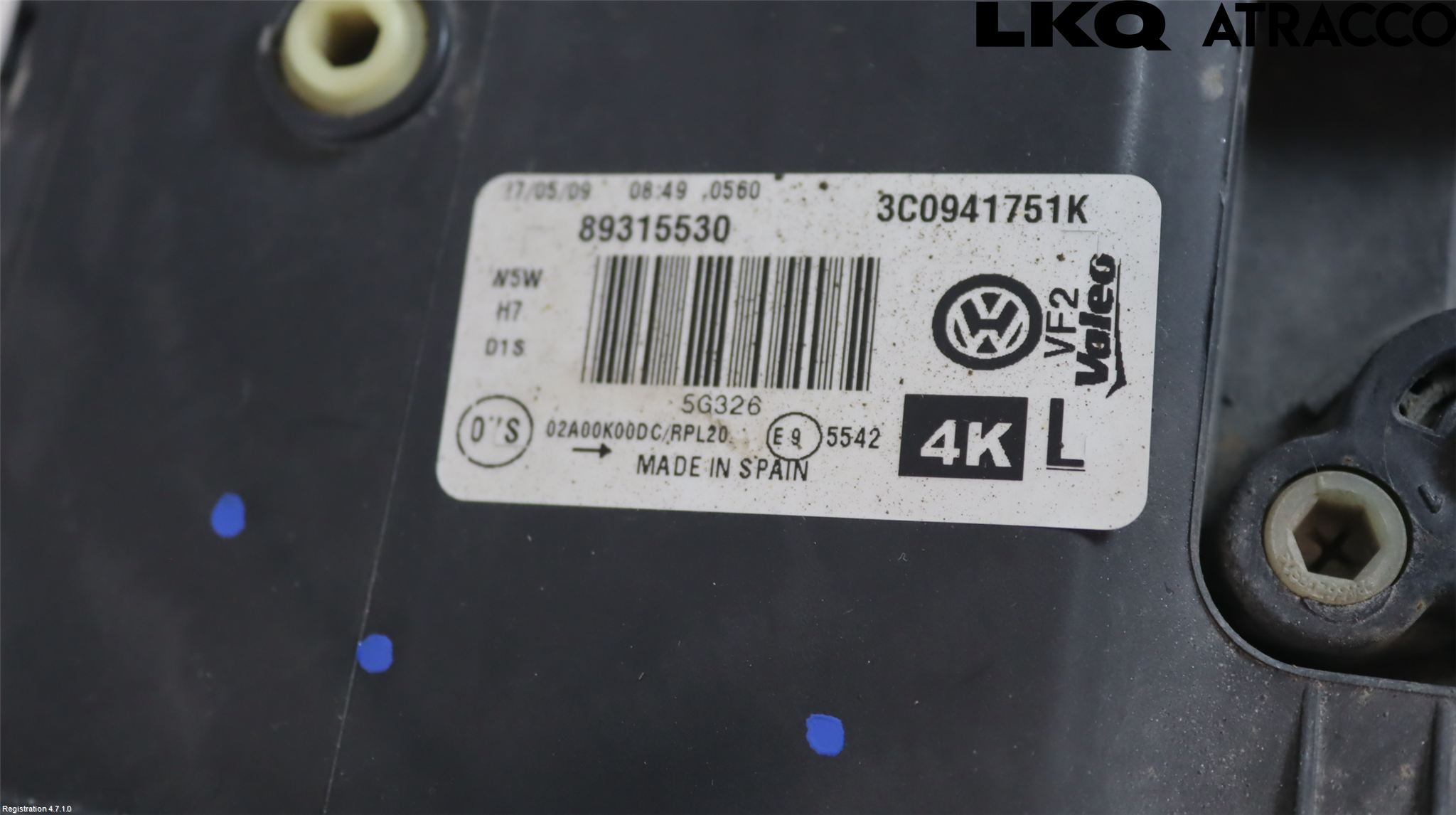 Volkswagen VW PASSAT 05-11 Strålkastare Vänster
