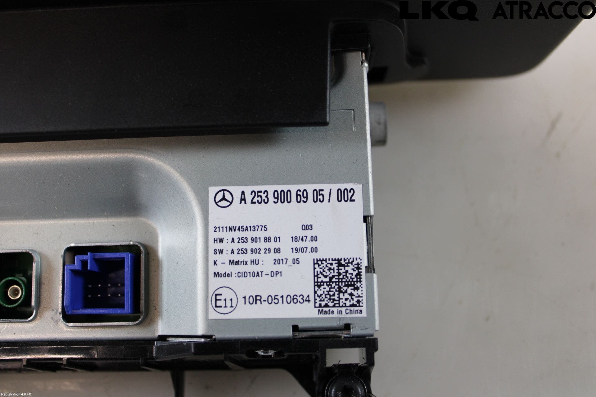 MB GLC-KLASS (X253/C253) 15-22 Bildskärm