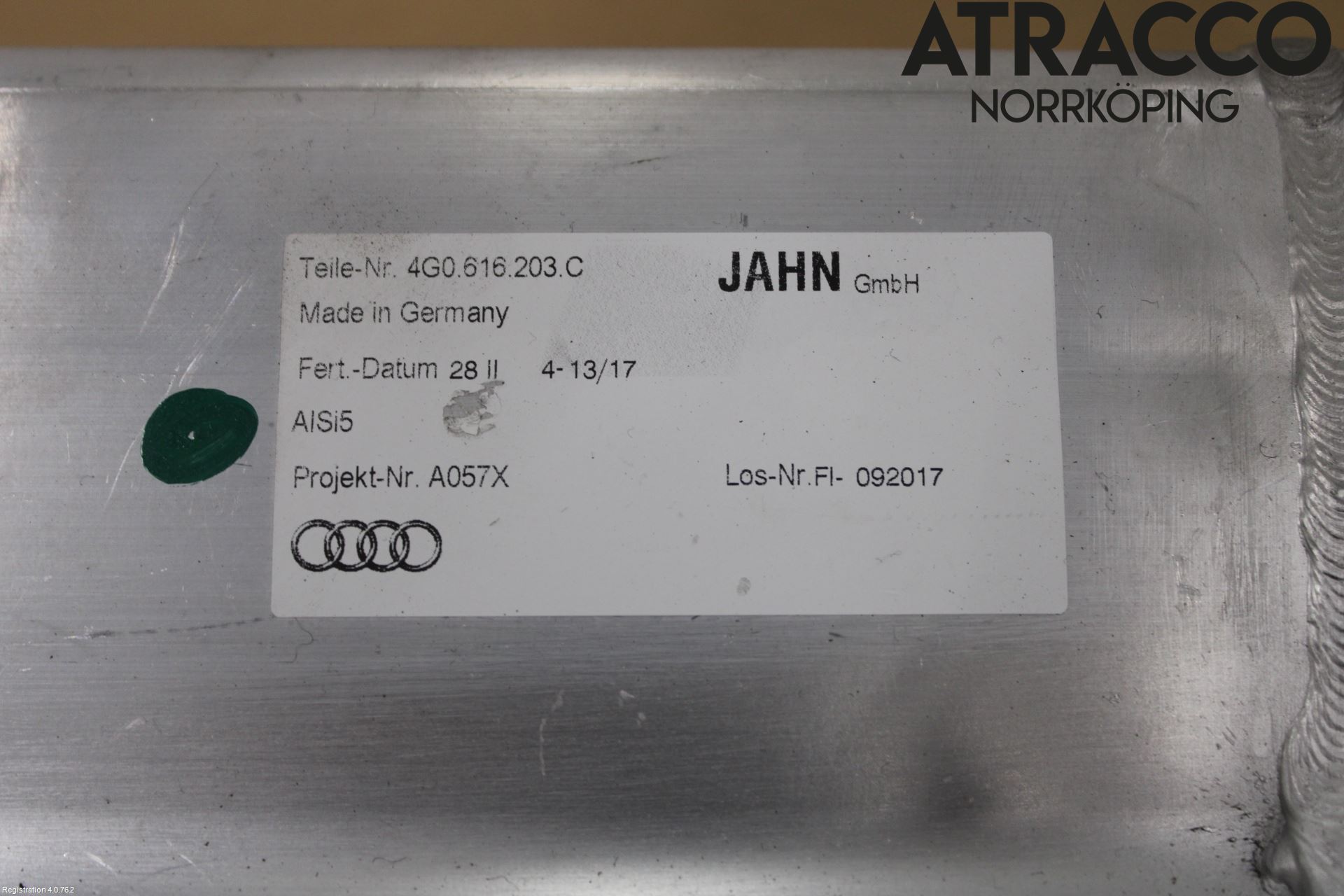 Audi A6 ALLROAD 12-18 Nivå/Luftförändring Trycktank