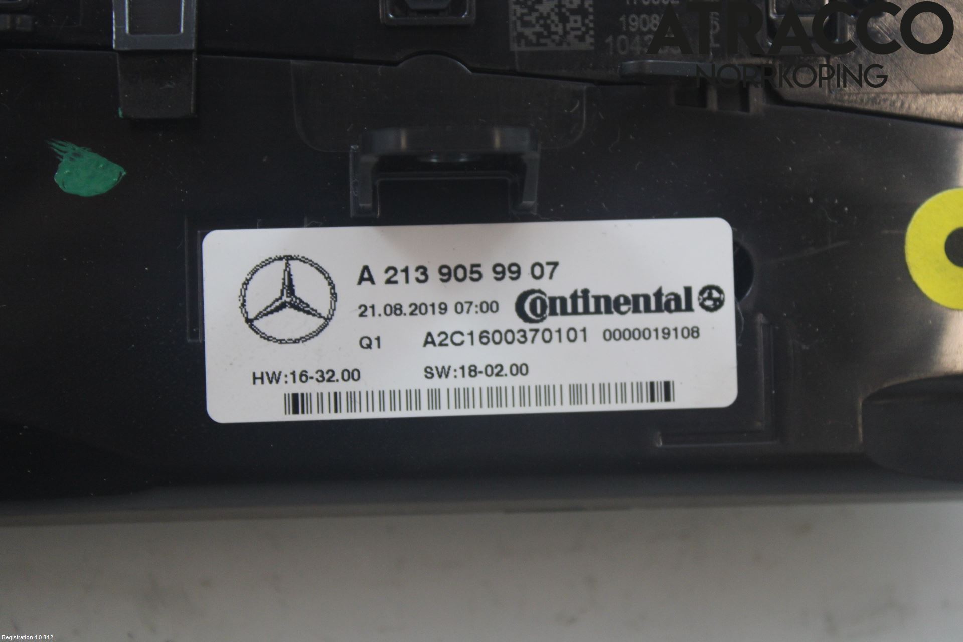 Mercedes-Benz MB E-KLASS (W213) 16-23 Värmereglage