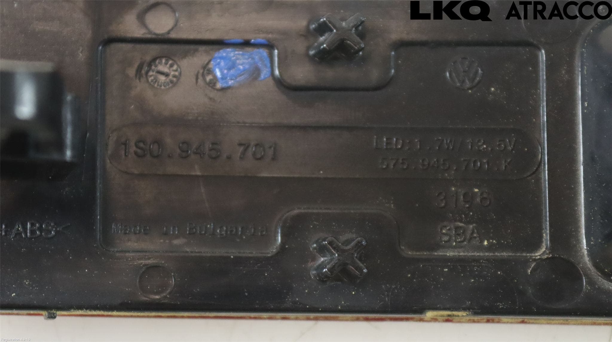 Volkswagen VW UP! / E-UP! Backlampa