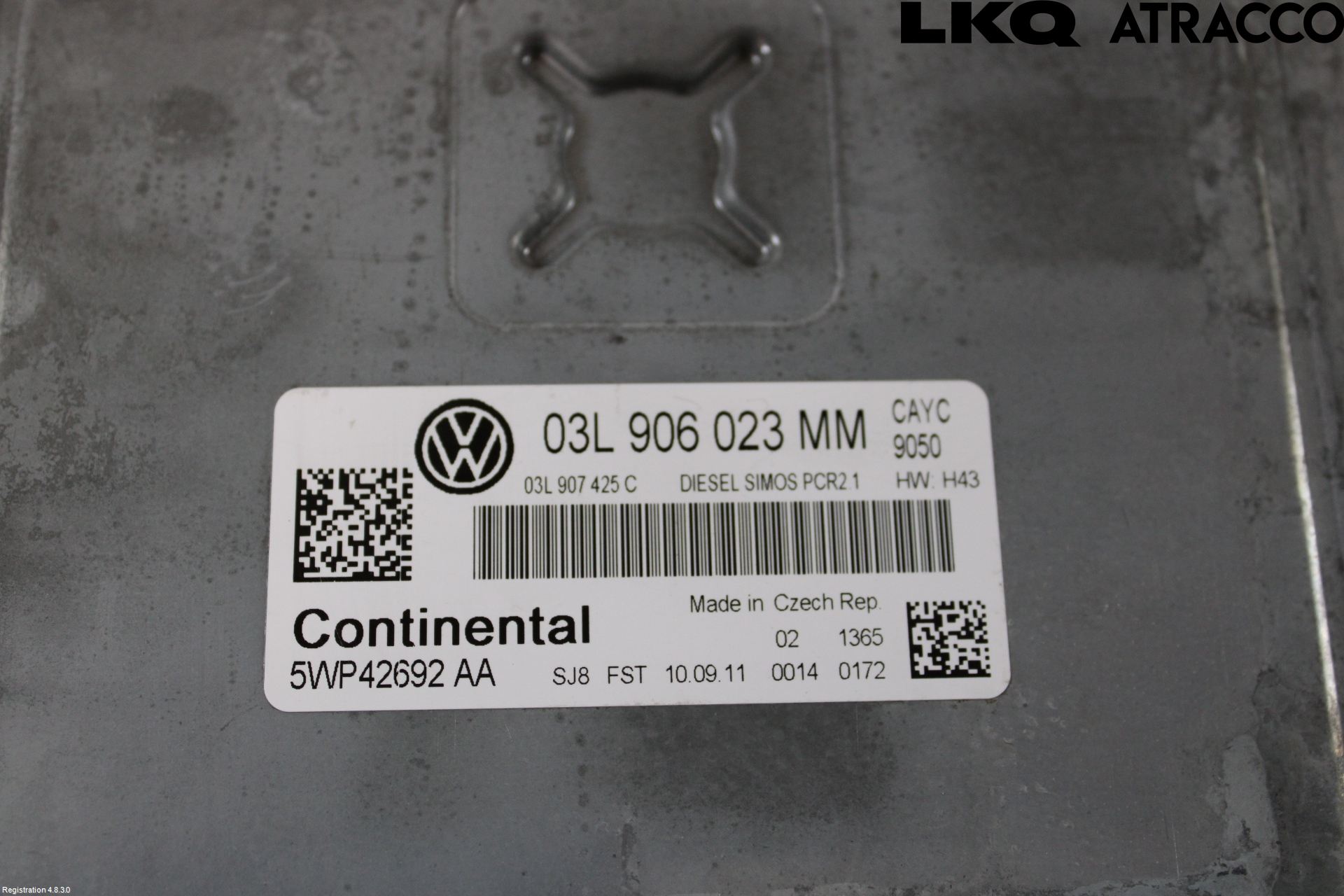 Volkswagen VW GOLF VI 09-13 Styrenhet Inspump Diesel