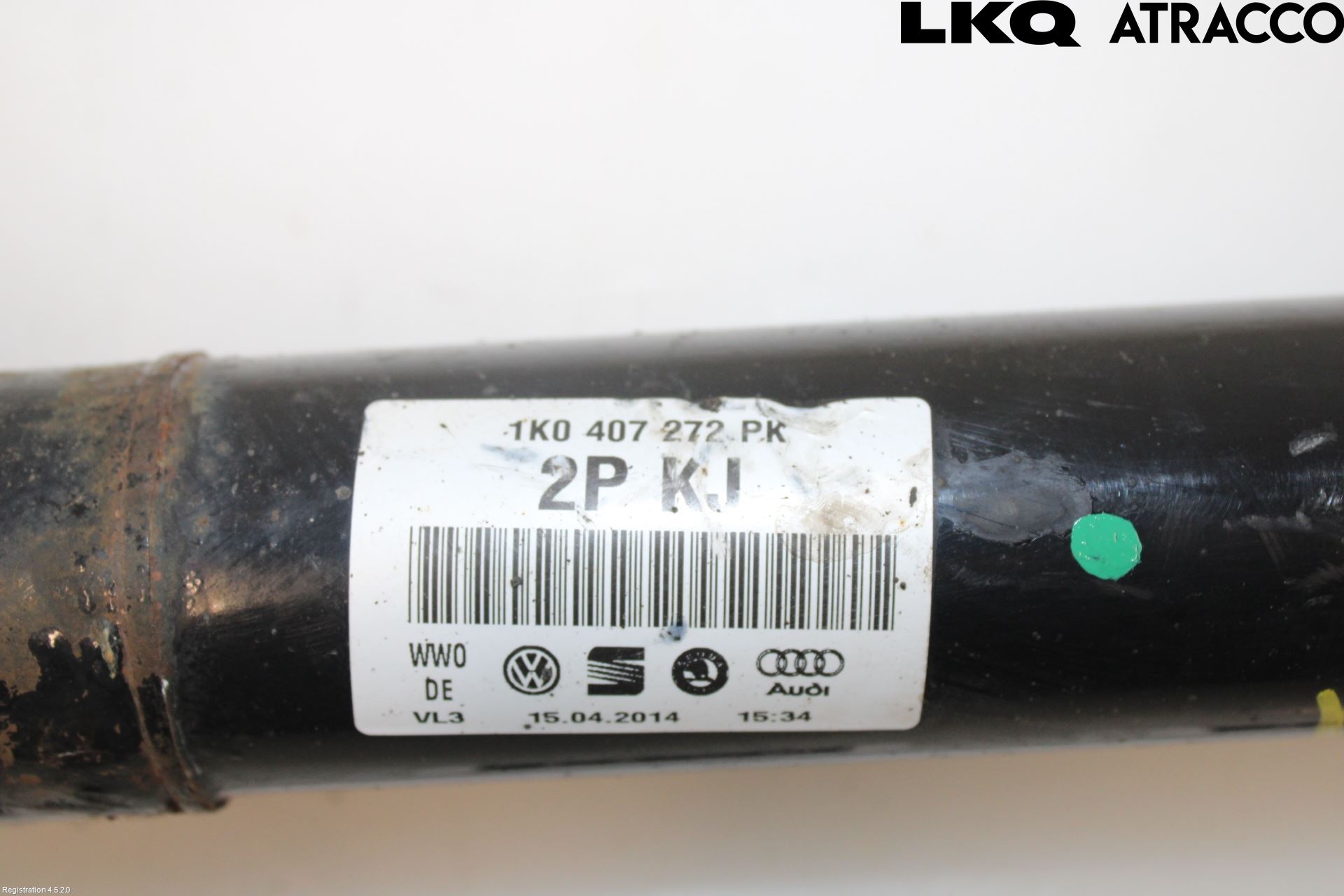 Volkswagen VW PASSAT 11-14 Drivaxel Fram Höger