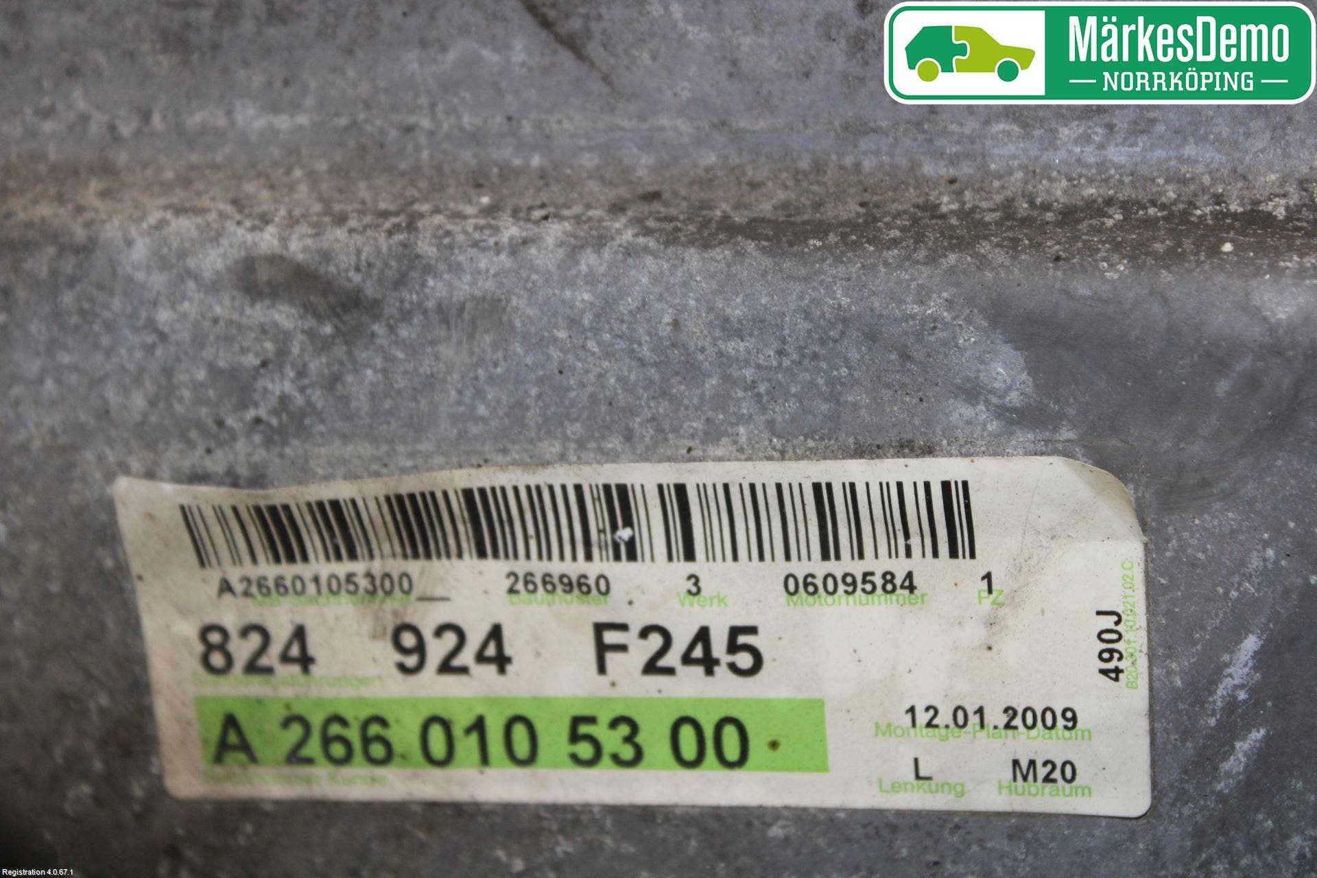 Mercedes-Benz MB B-KLASS (W245) 05-12 Motor Bensin