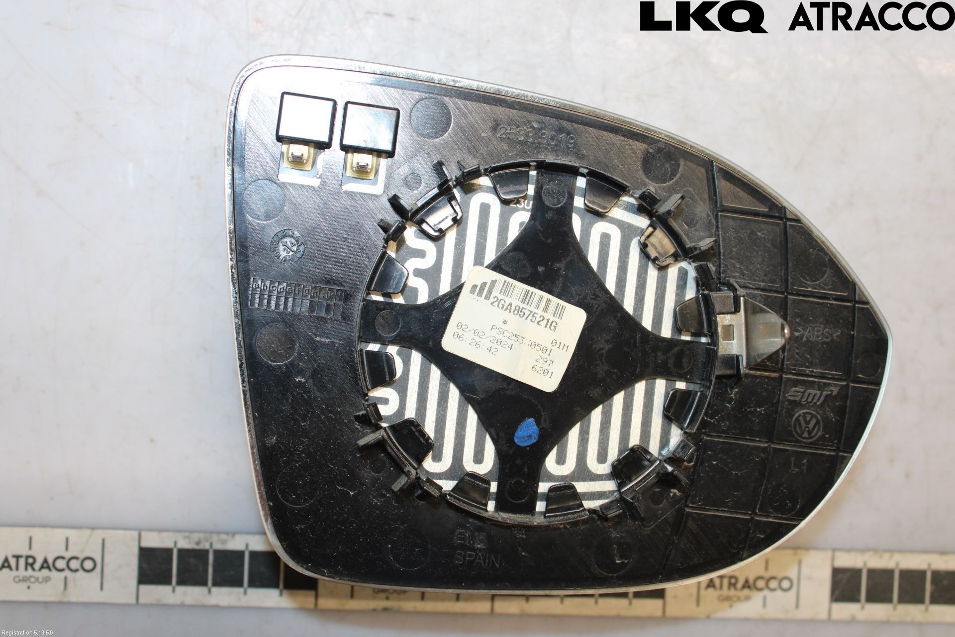 Volkswagen VW T-ROC 18- Spegelglas Vä
