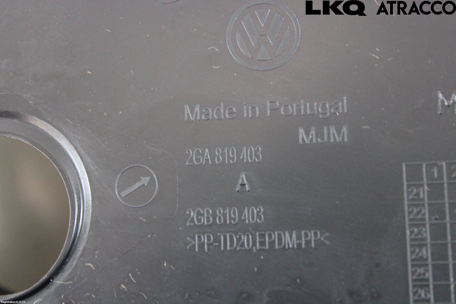 Volkswagen VW T-ROC 18- Torpedplåt-Torpedplast