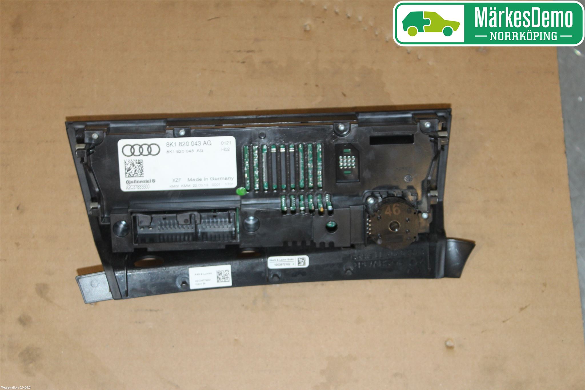 Audi Q5 09-16 Värmereglage