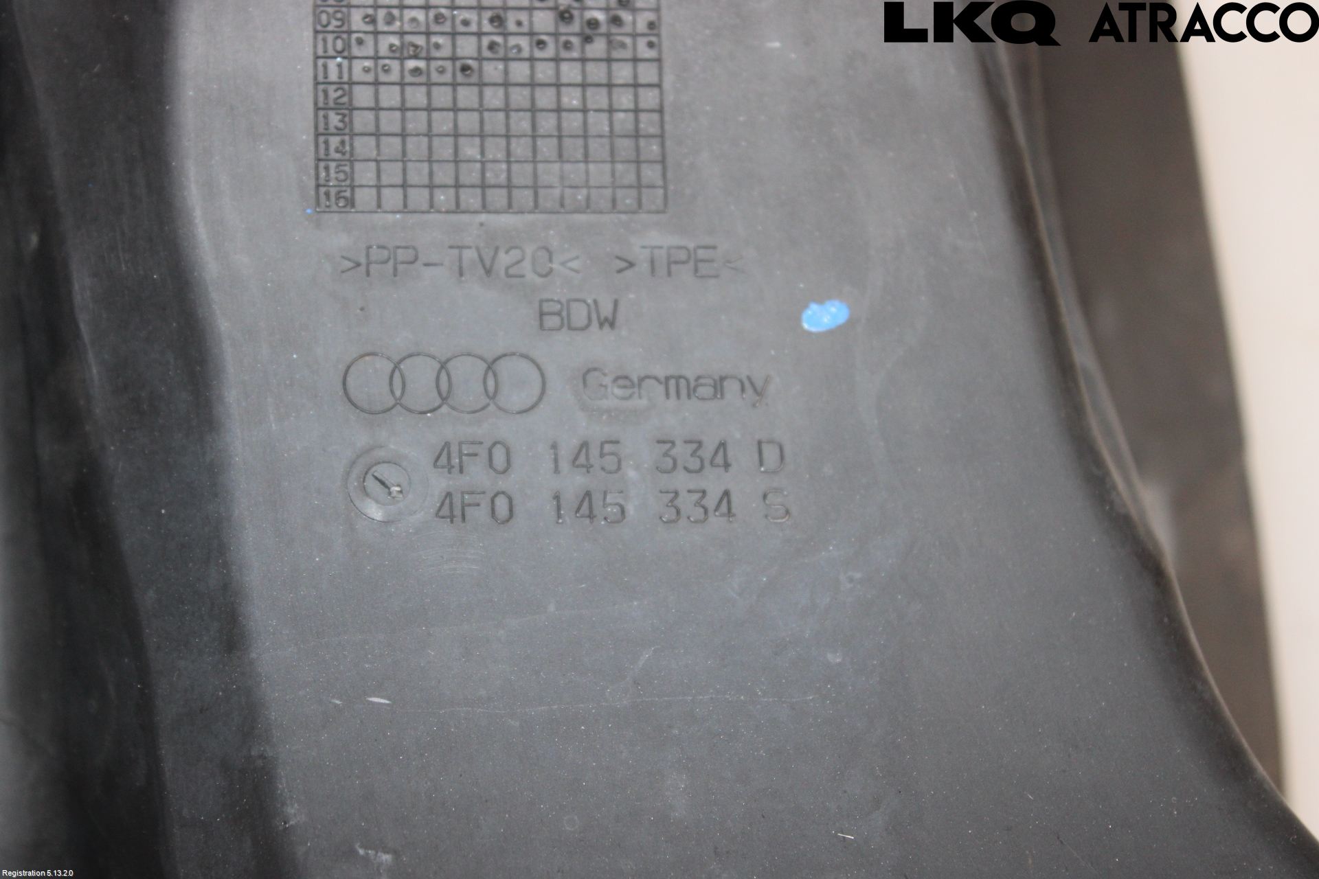 Audi A6/S6     05-11 Deflektor Plåt-Plast Kylning