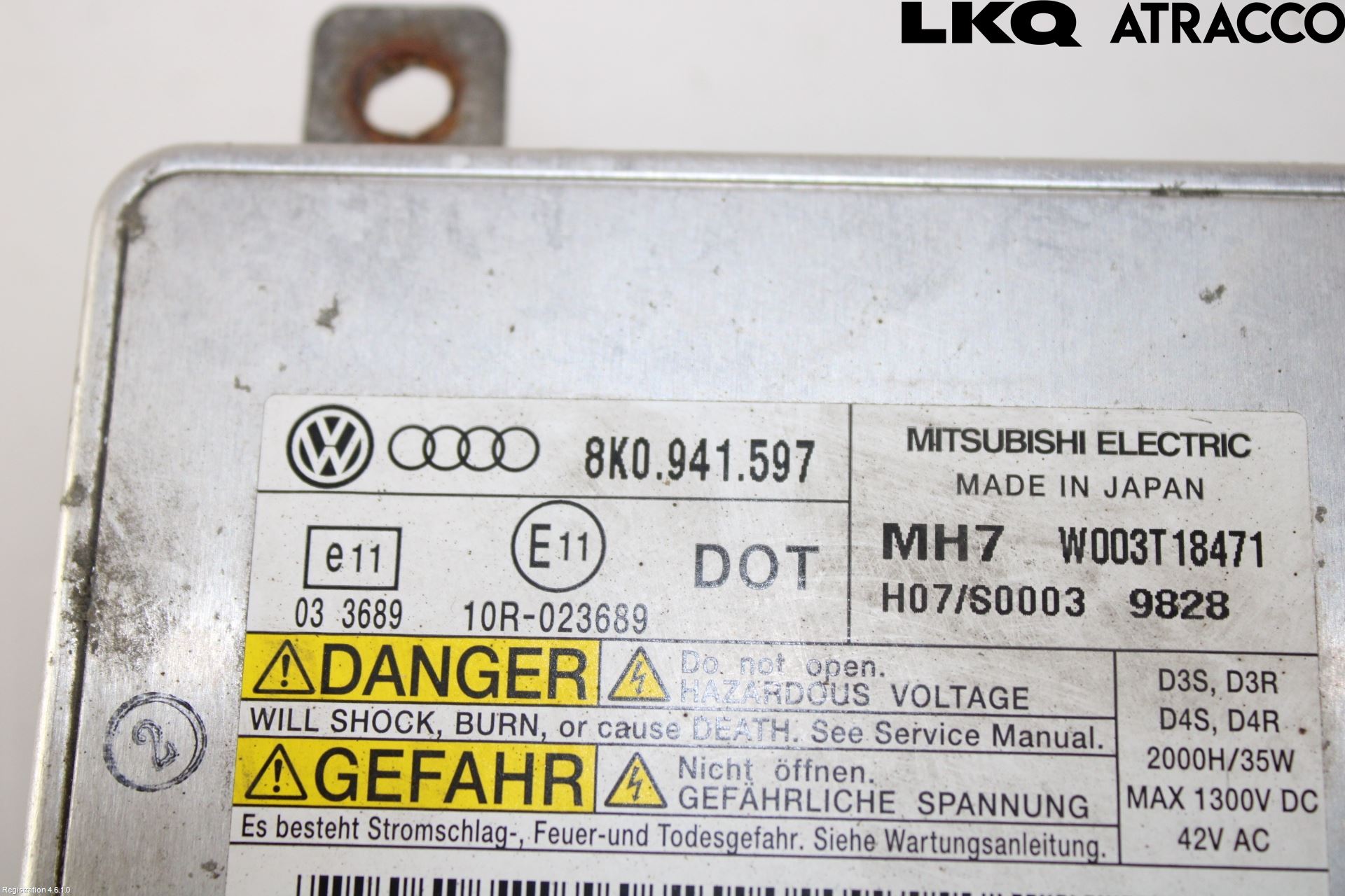 Audi A4/S4 08-11 Styrenhet Strålkastare