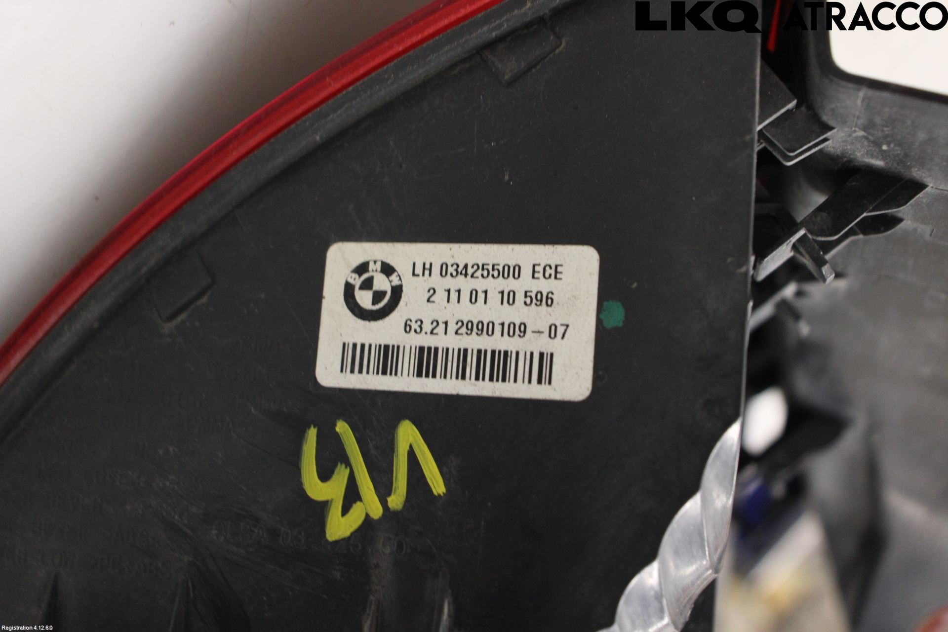 BMW X1 E84 10-15 Bakljus Vänster