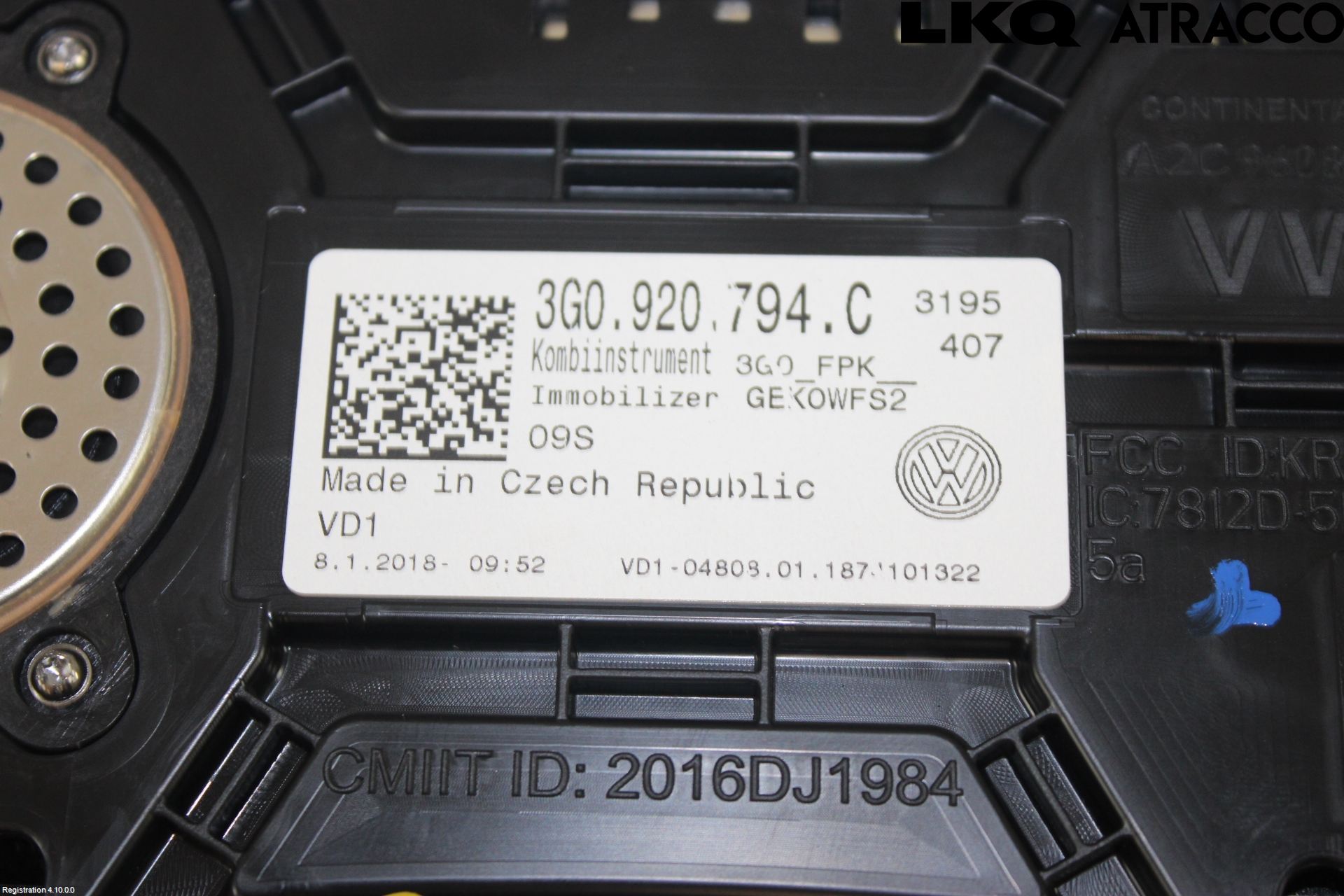 Volkswagen VW PASSAT 15-19 Instrument Komb