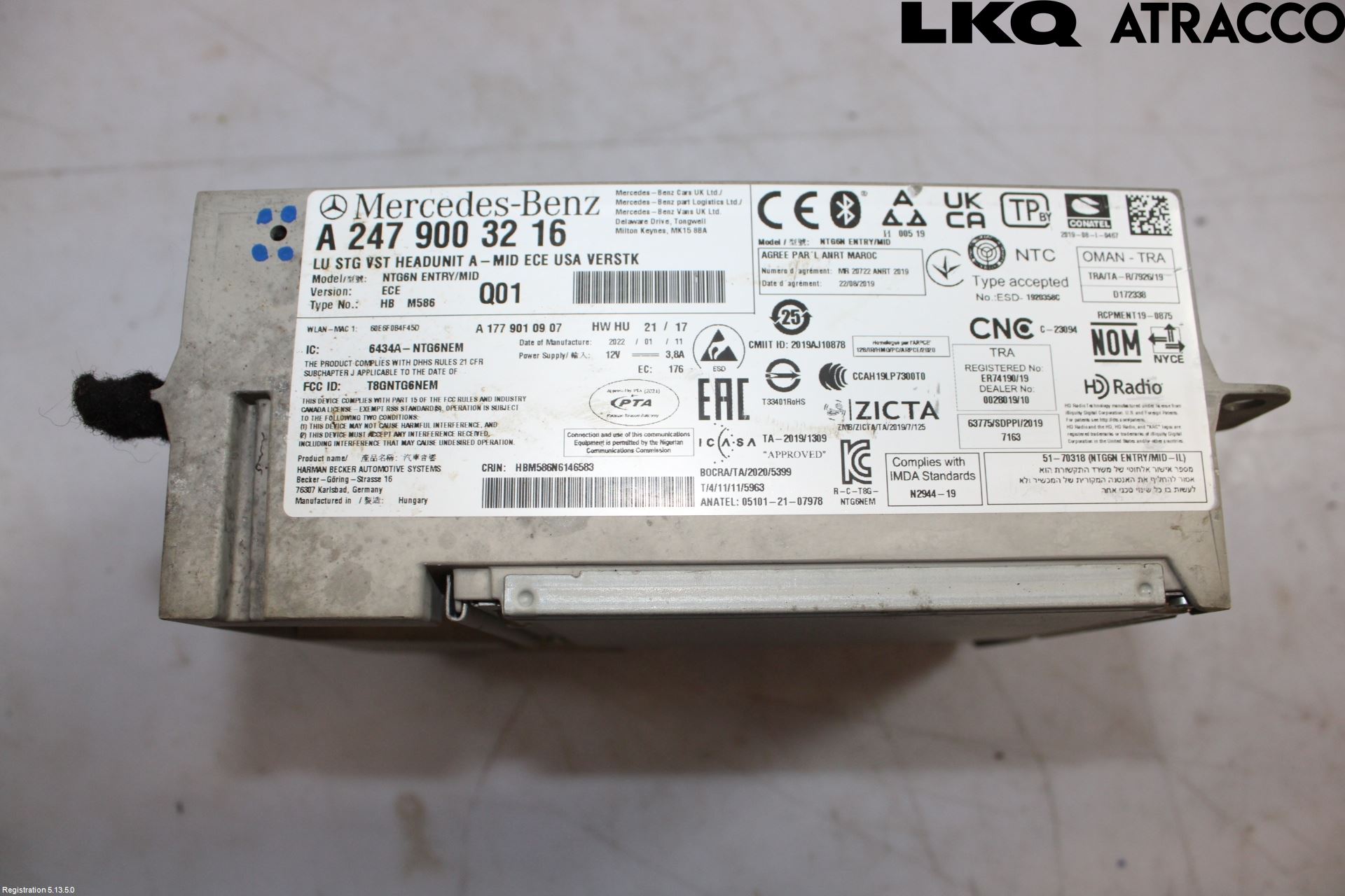Mercedes-Benz MB EQB (X243) 22- Radio