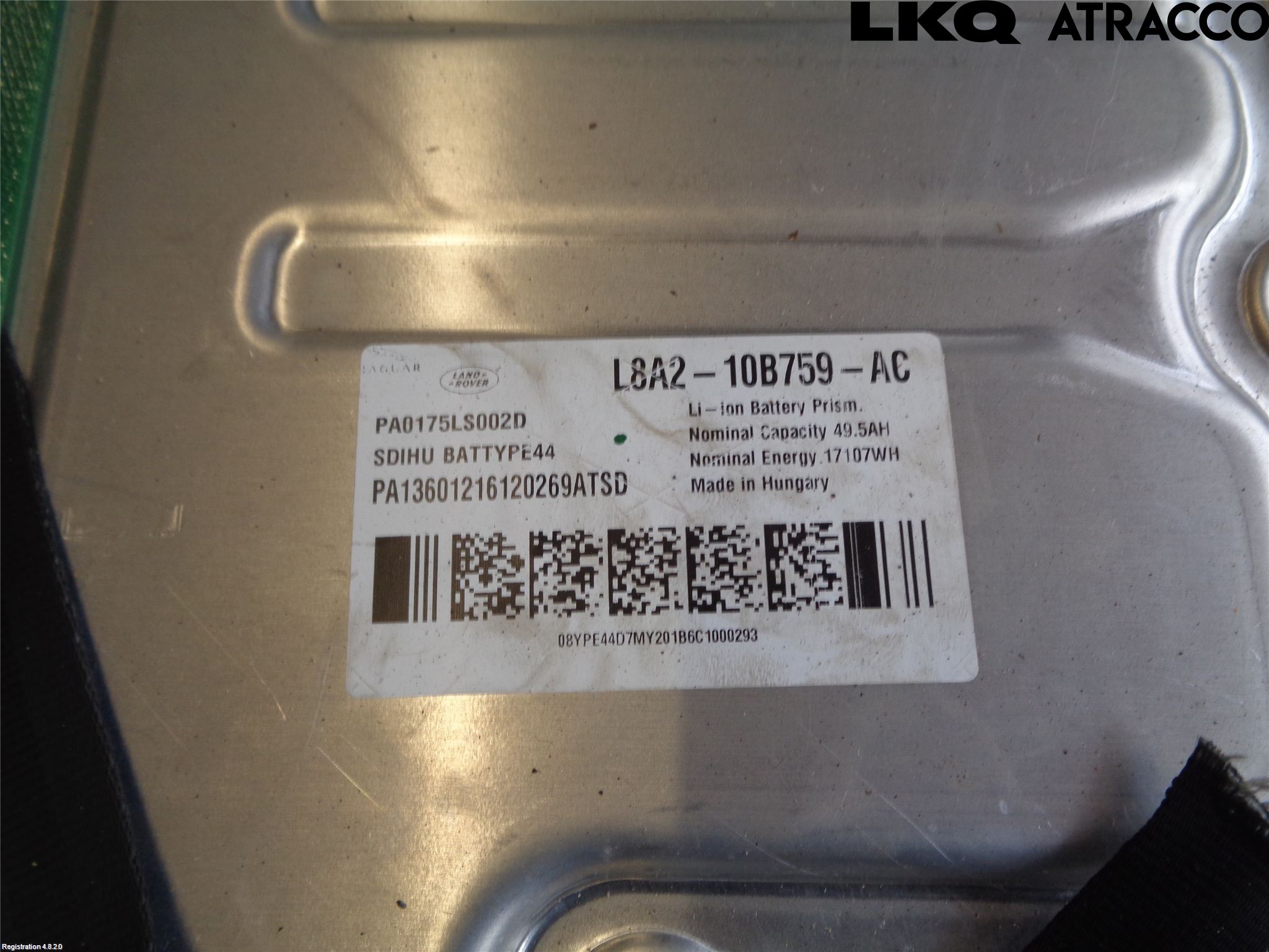 Landrover RANGE ROVER VELAR (L560) 17- Batteri Högspänning
