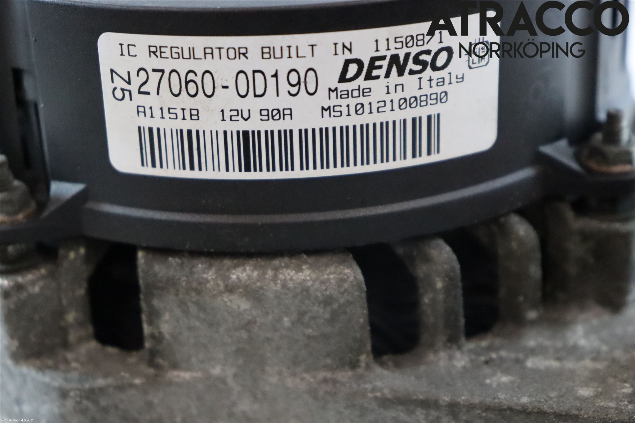 Toyota COROLLA VERSO 08-09 Generator