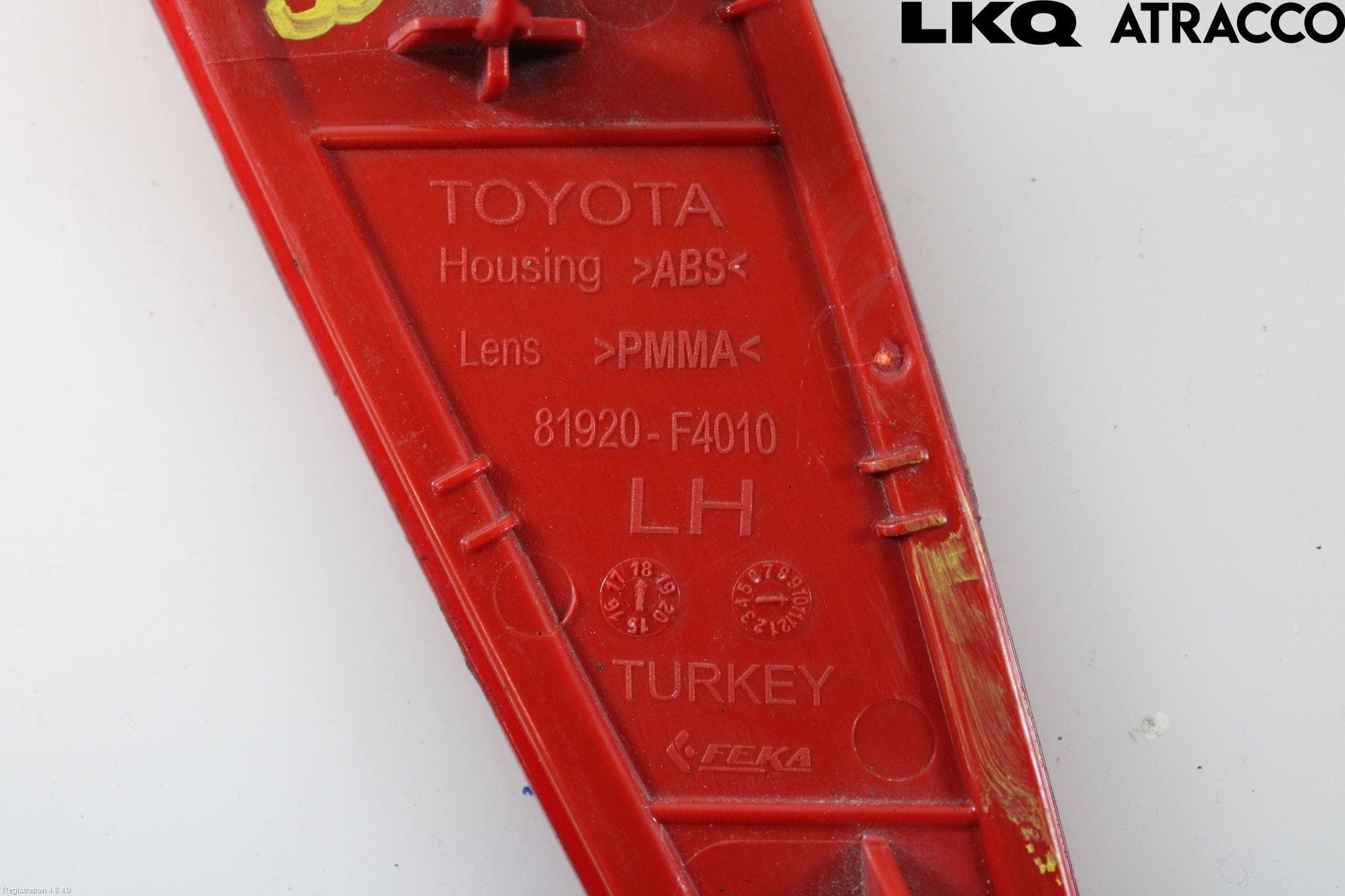 Toyota C-HR 16-23 Dimljus/Reflex Bak