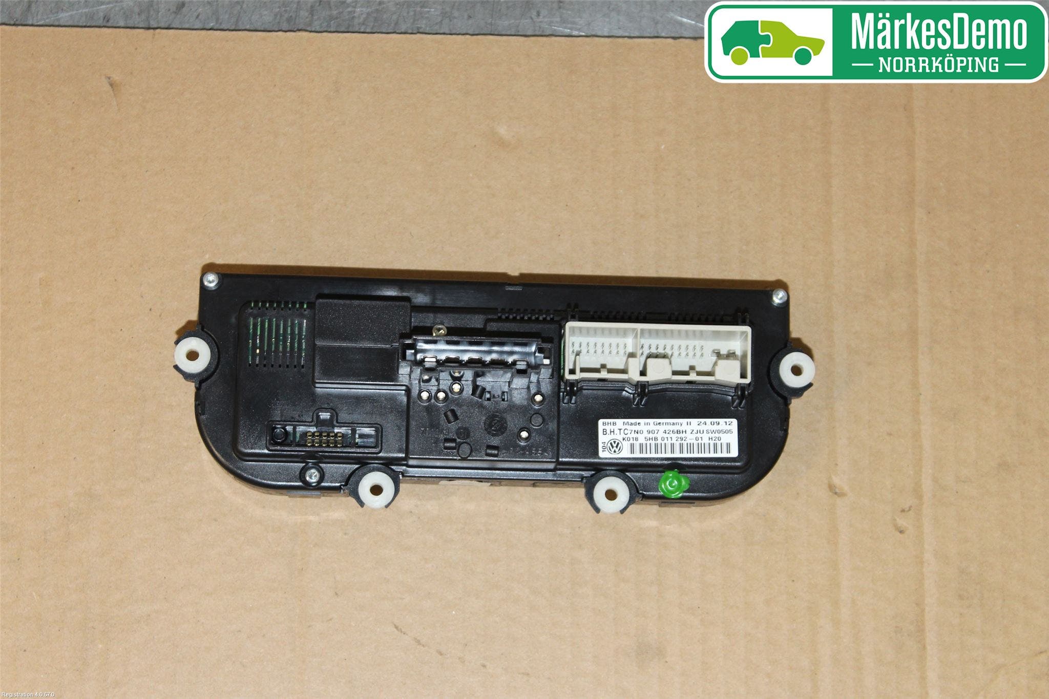 Volkswagen VW GOLF VI 09-13 Värmereglage