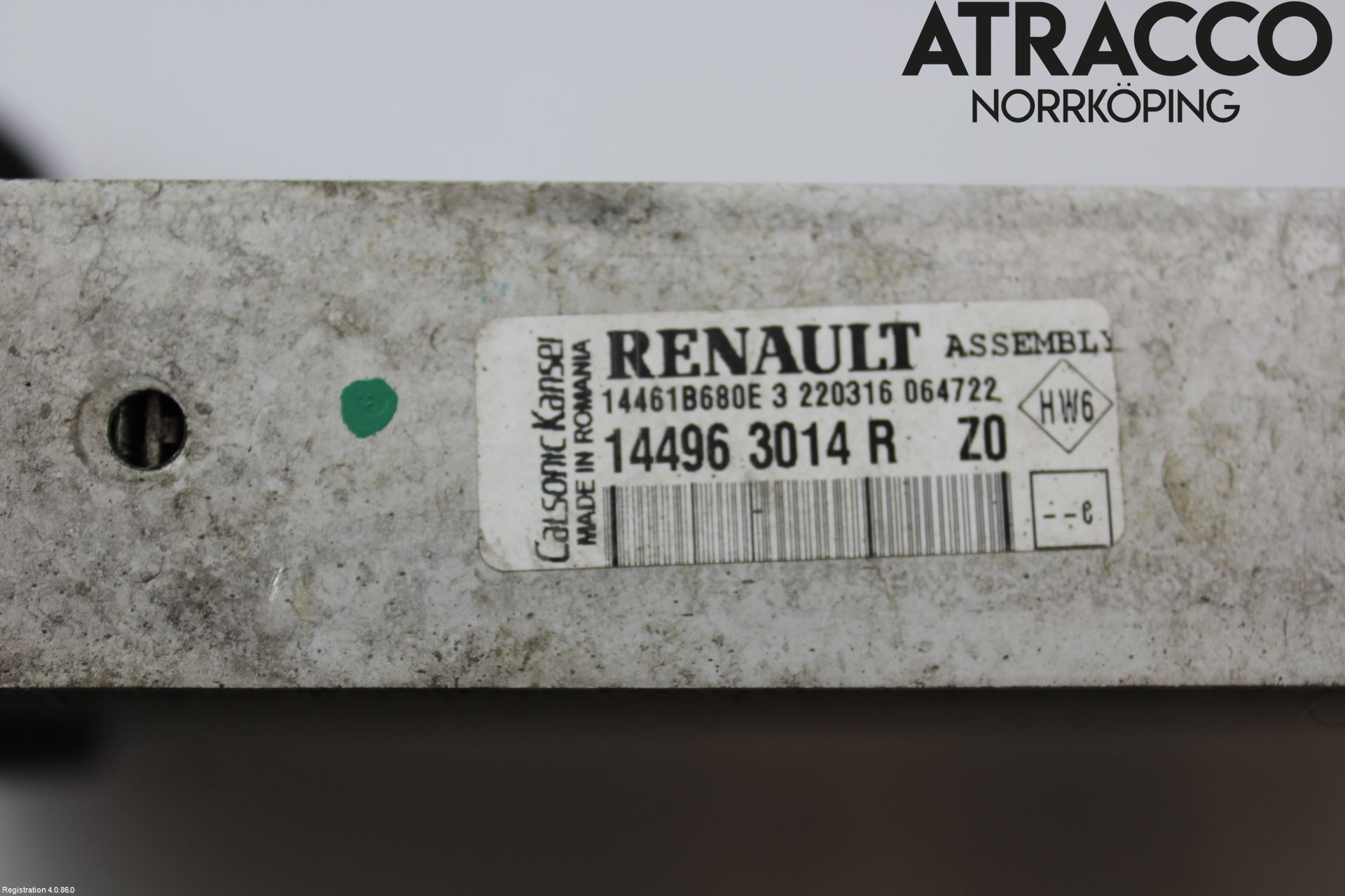 Renault CLIO IV 12-16 Laddluft-Intercooler Kyl