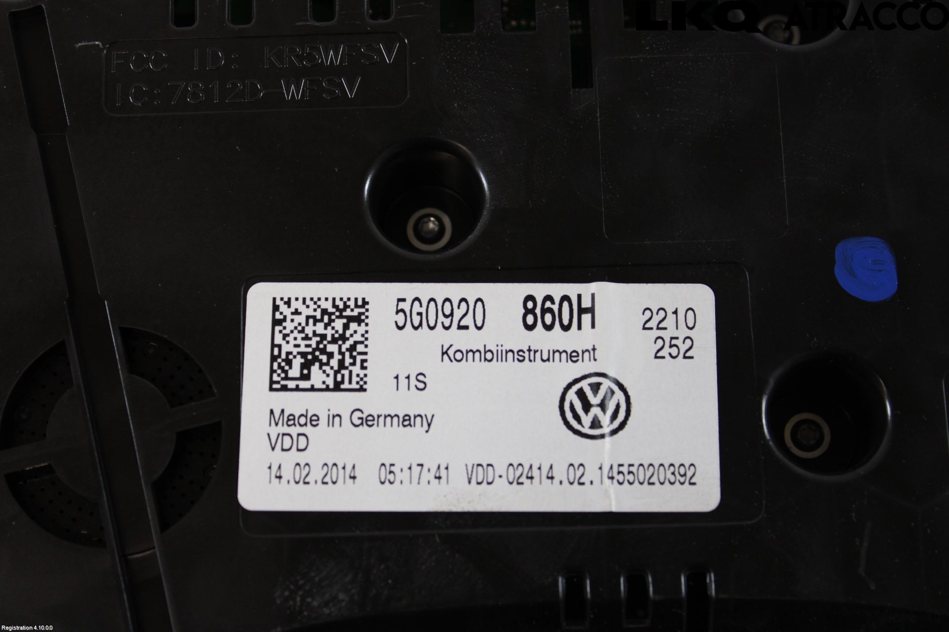 Volkswagen VW GOLF / E-GOLF VII 13-20 Instrument Komb