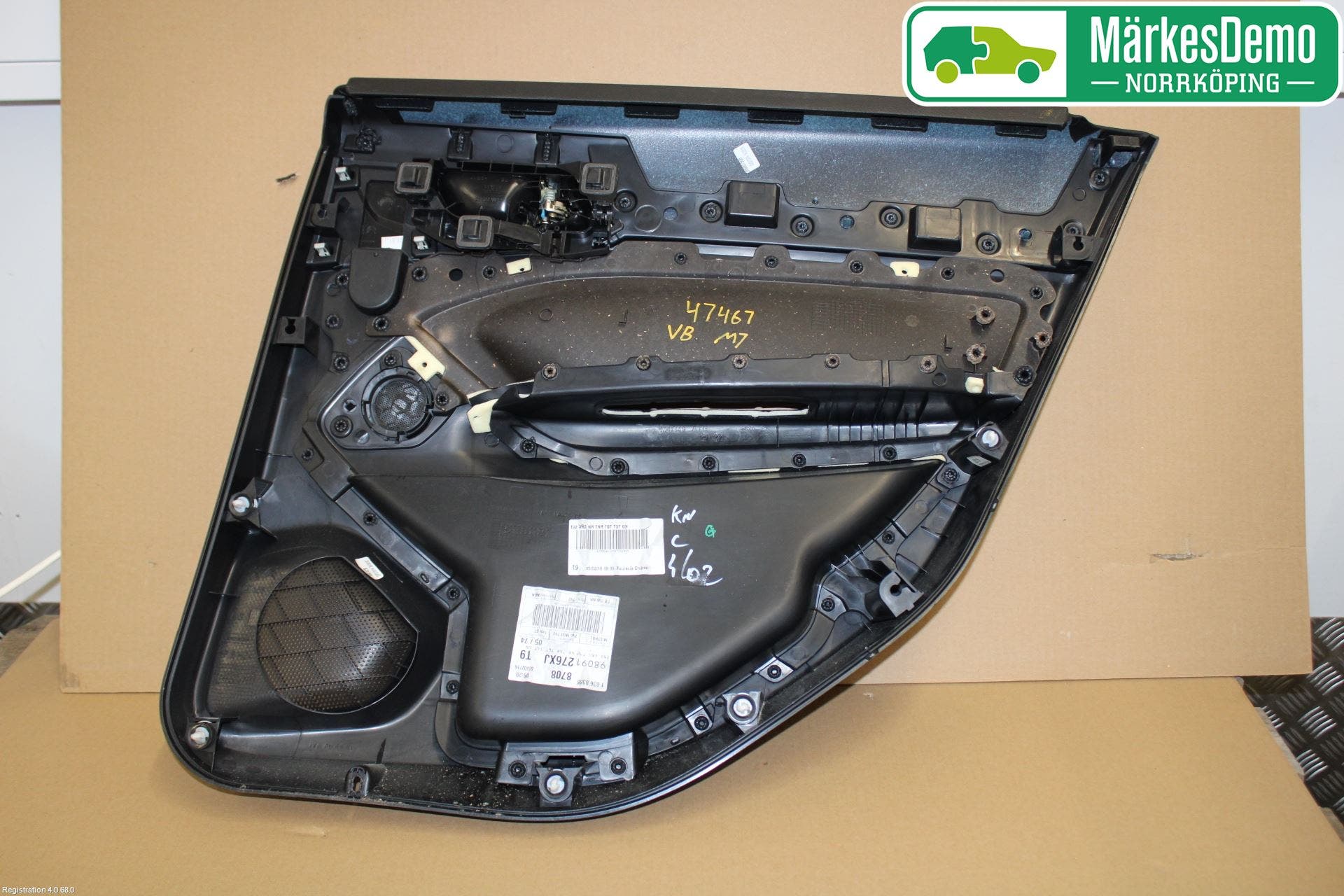 Peugeot 308 14-21 Dörrklädsel Vä