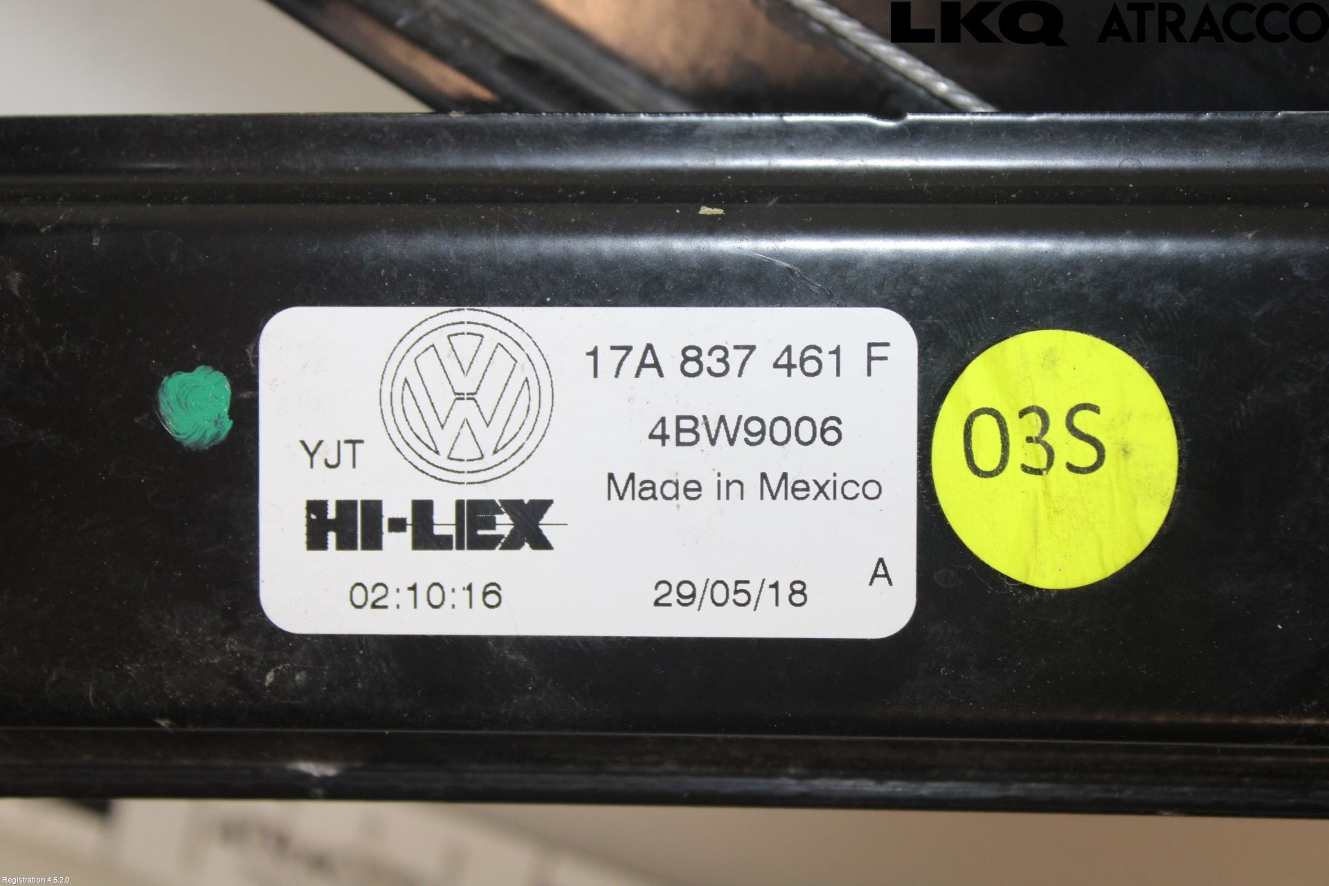 Volkswagen VW JETTA VI 11- Fönsterhiss El Kompl