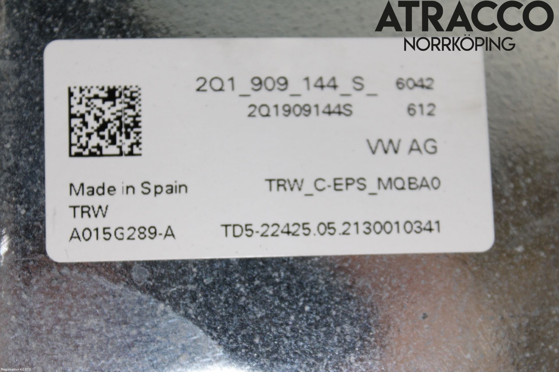 Volkswagen VW T-CROSS 19- Rattaxelagg Med Inb Servo