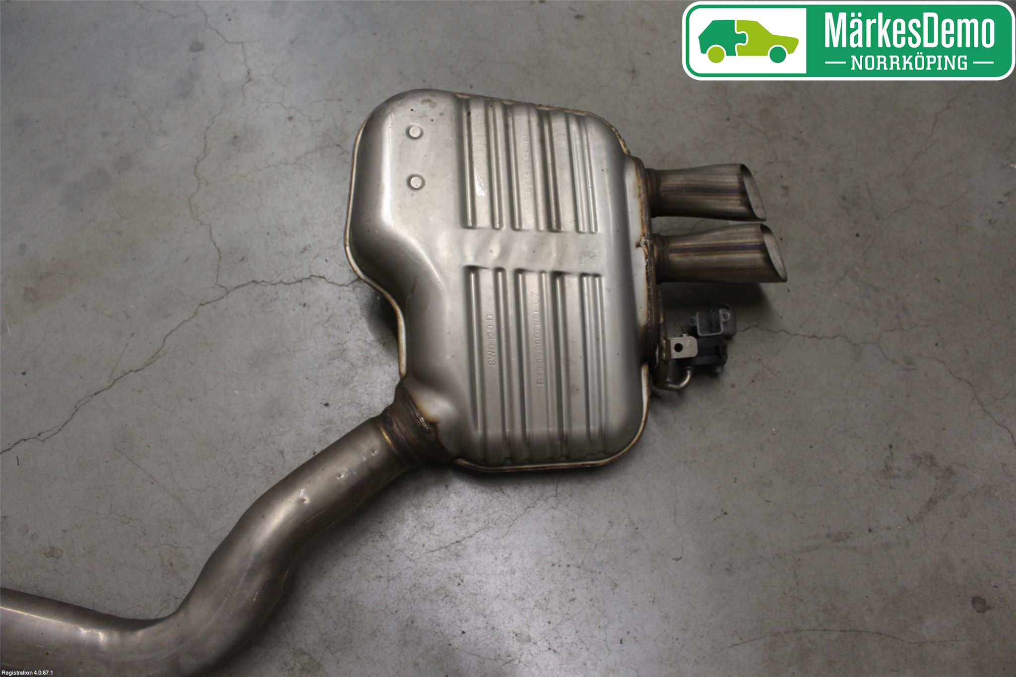 Audi A4/S4 B9 20- Avgas Halvsats