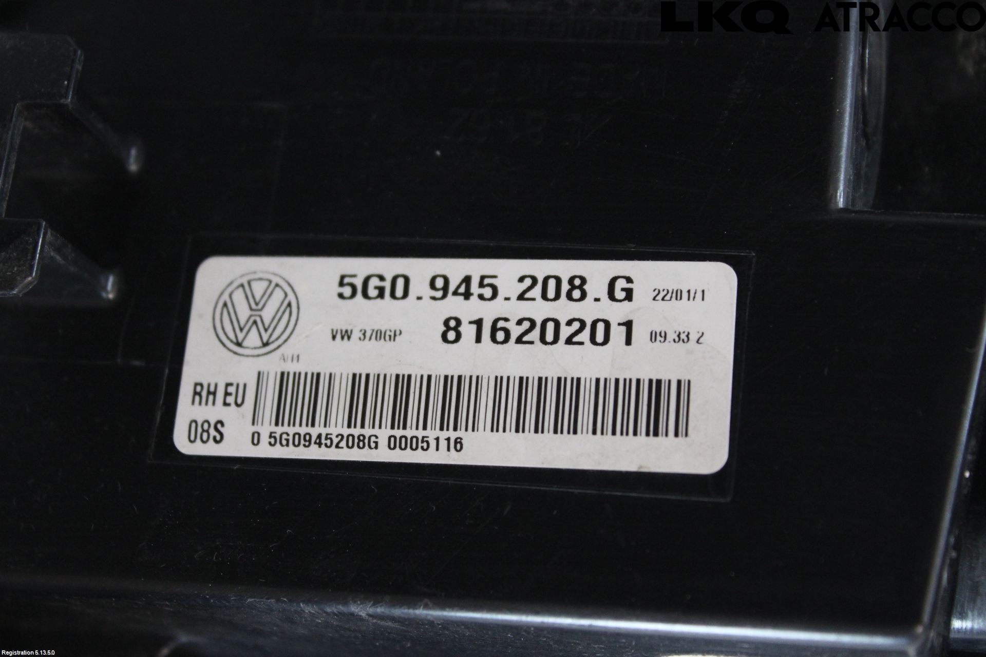 Volkswagen VW GOLF / E-GOLF VII 13-20 Bakljus Höger